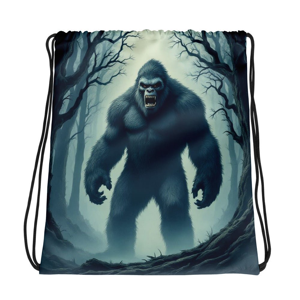 Scary Bigfoot Drawstring Bag - Drawstring Bag - Discovery Co.