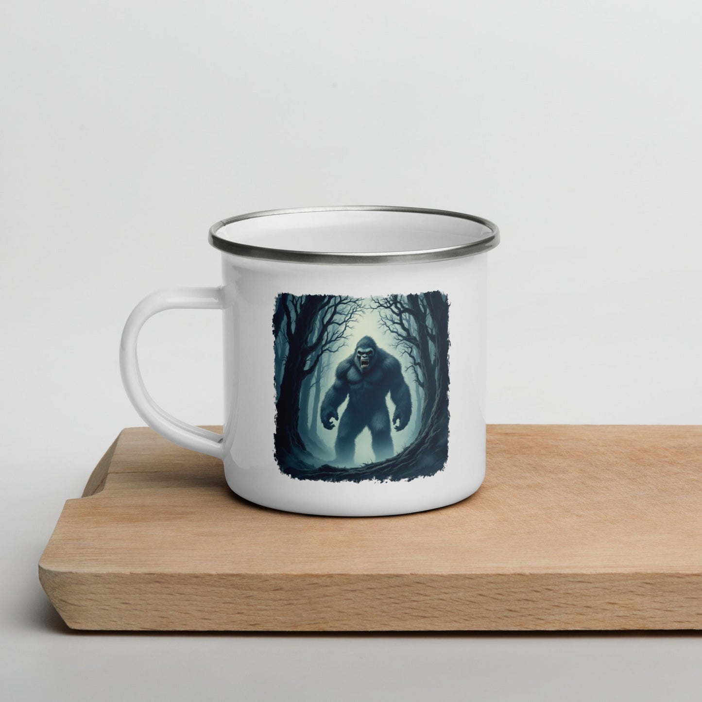 Scary Bigfoot Enamel Mug - Mugs - Discovery Co.