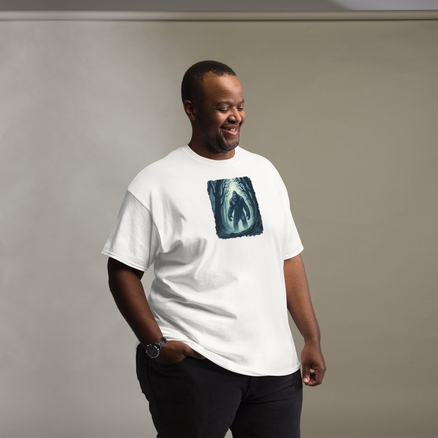 Scary Bigfoot Men's (Unisex) Classic Tee - Men's Shirts - Discovery Co.