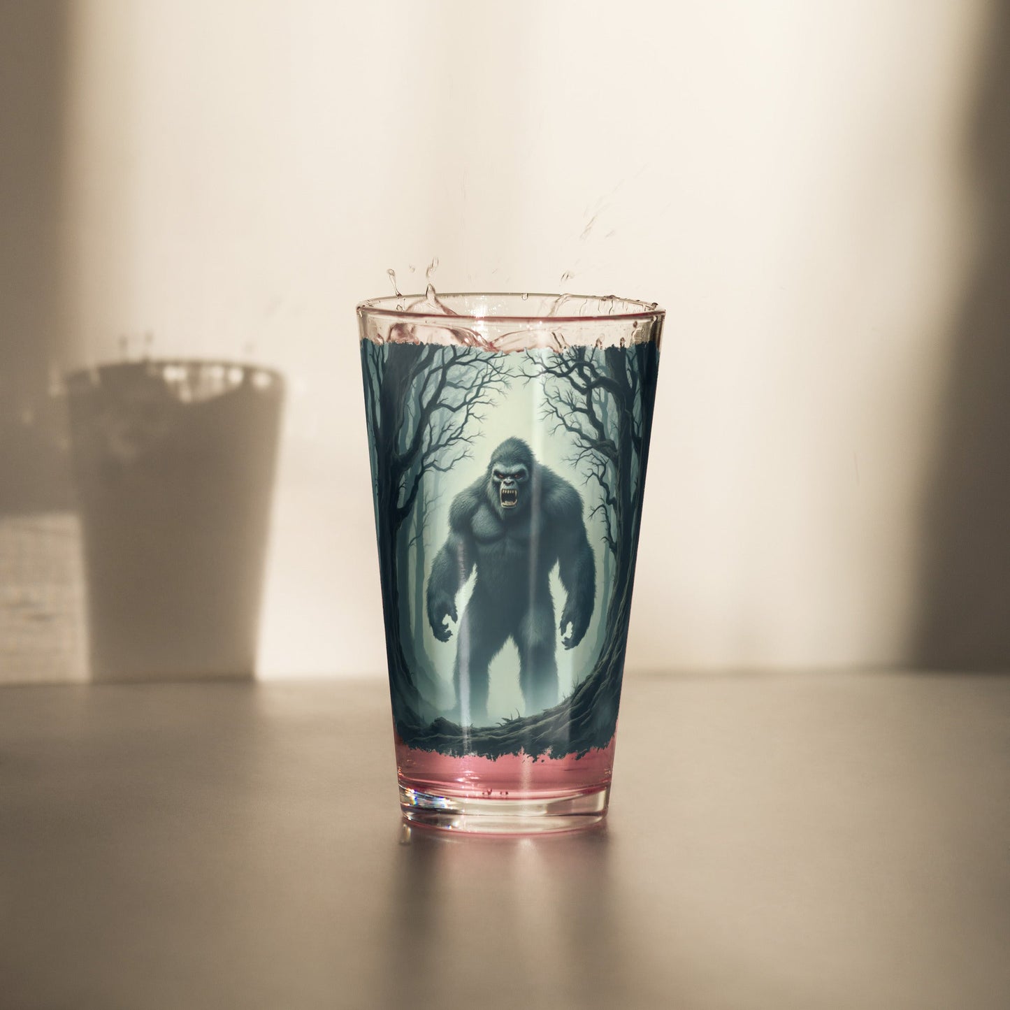 Scary Bigfoot Pint Glass - Beer Glass - Discovery Co.