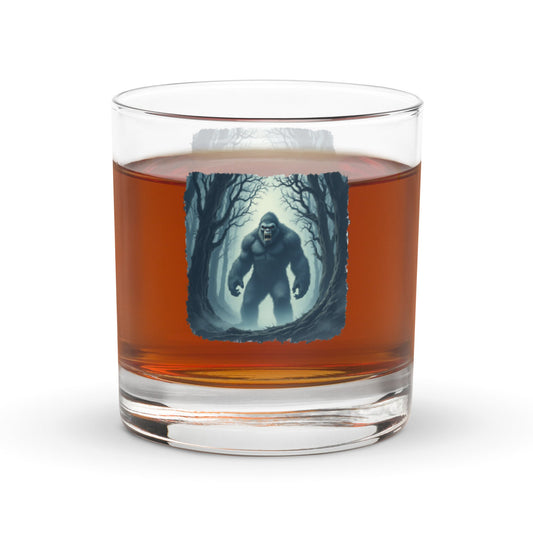 Scary Bigfoot Rocks Glass - Rocks Glass - Discovery Co.
