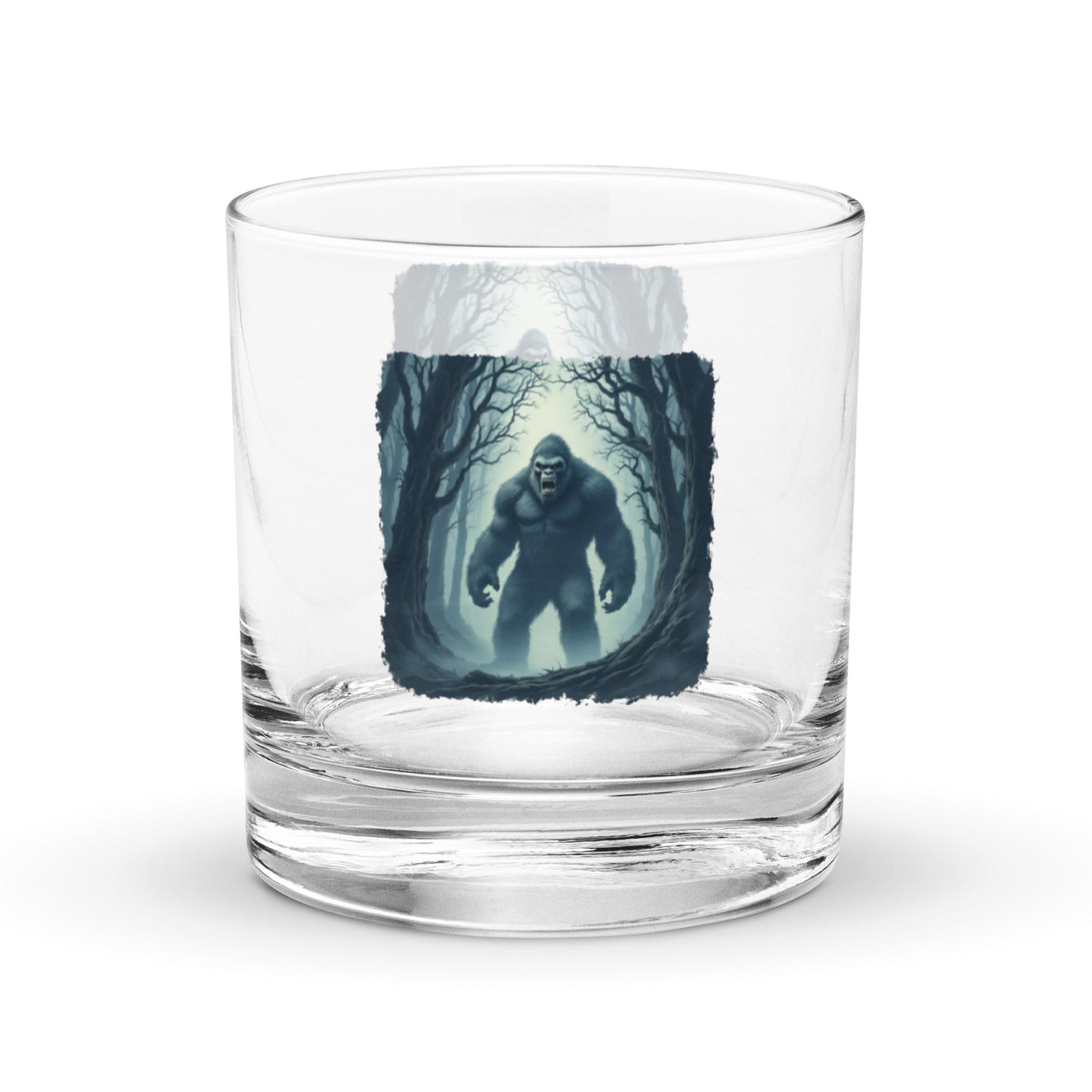 Scary Bigfoot Rocks Glass - Rocks Glass - Discovery Co.