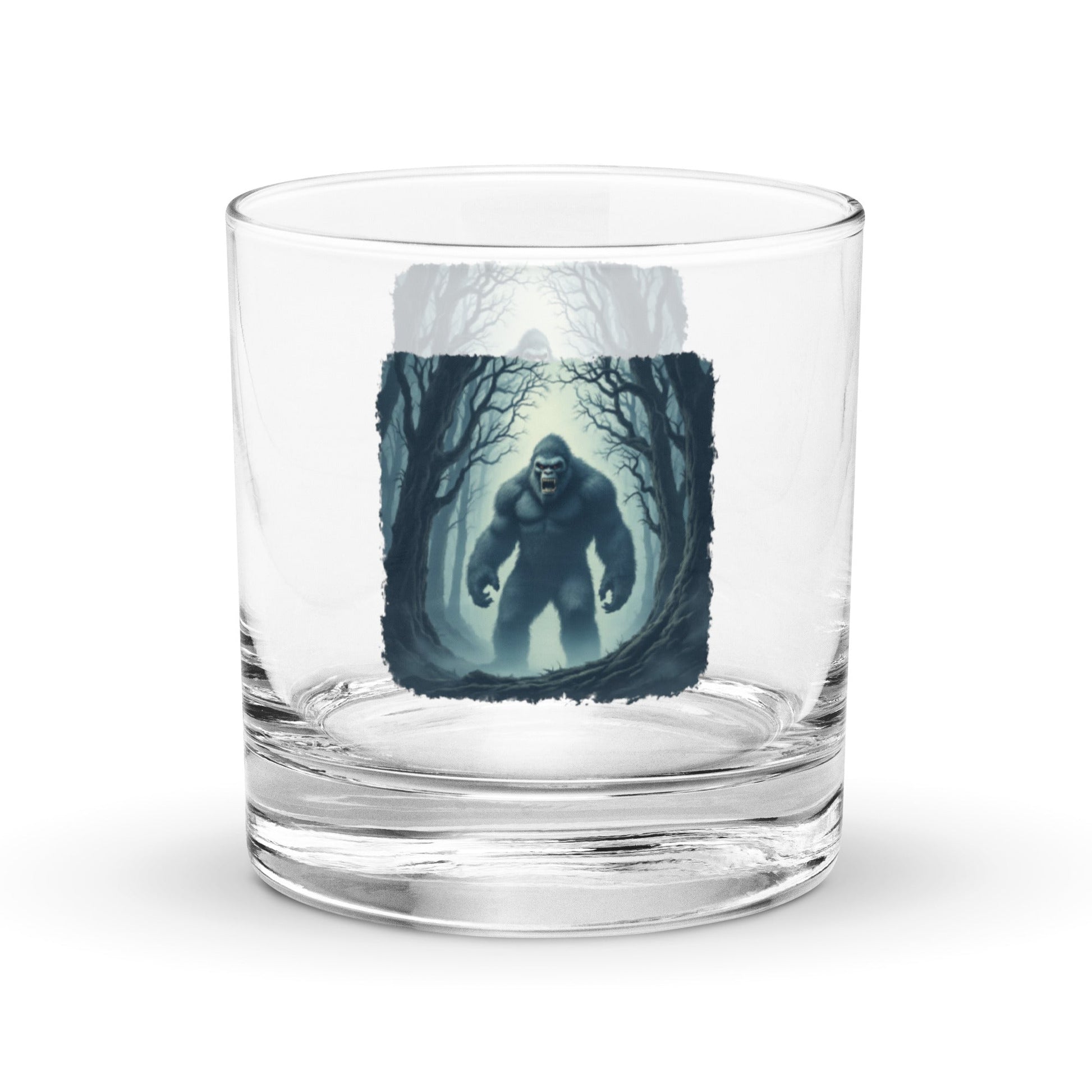 Scary Bigfoot Rocks Glass - Rocks Glass - Discovery Co.