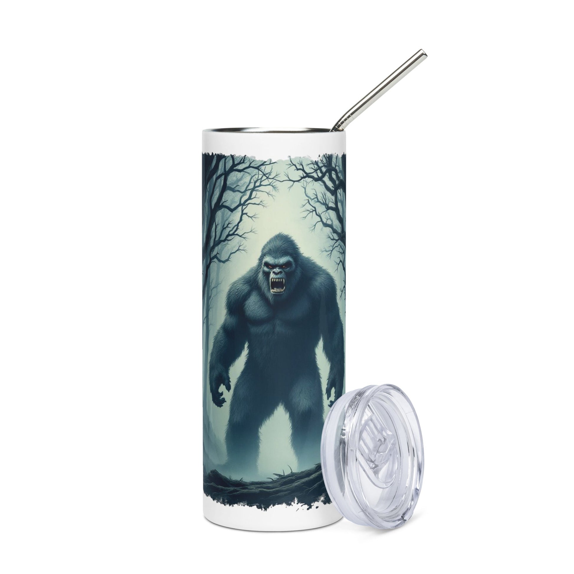 Scary Bigfoot Stainless Steel Tumbler - Steel Tumbler - Discovery Co.