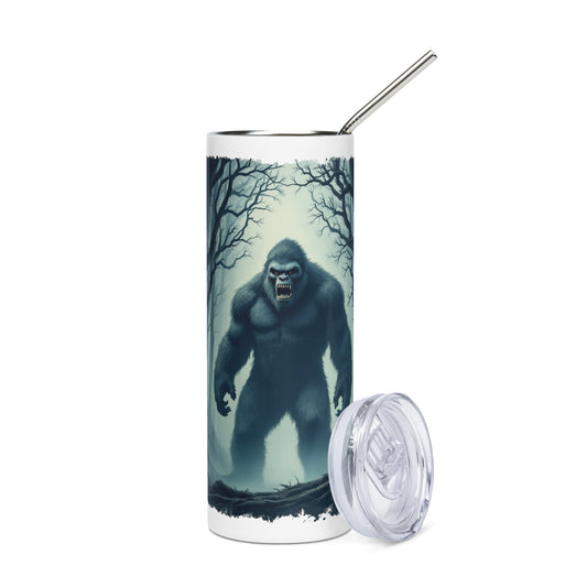 Scary Bigfoot Stainless Steel Tumbler - Steel Tumbler - Discovery Co.