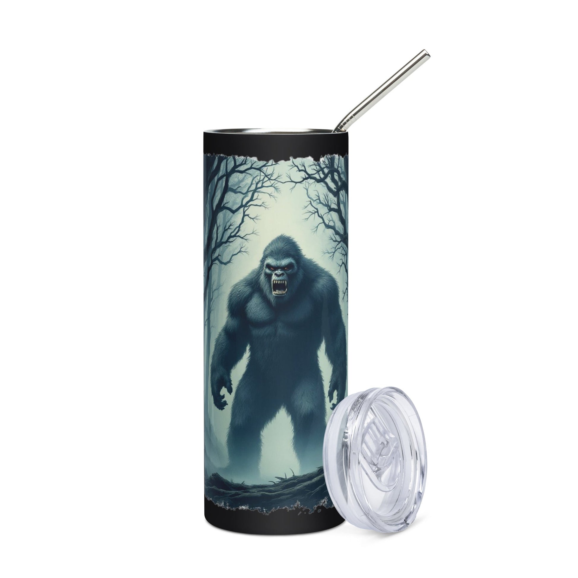 Scary Bigfoot Stainless Steel Tumbler - Steel Tumbler - Discovery Co.
