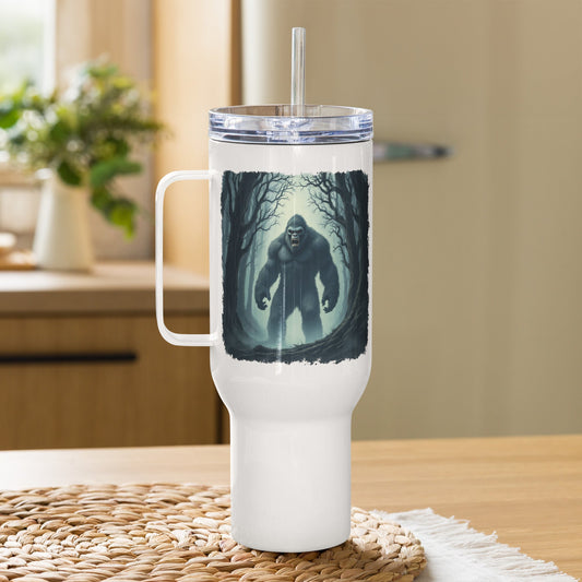 Scary Bigfoot Travel Mug With Handle (25 oz and 40 oz) - Travel Mug - Discovery Co.