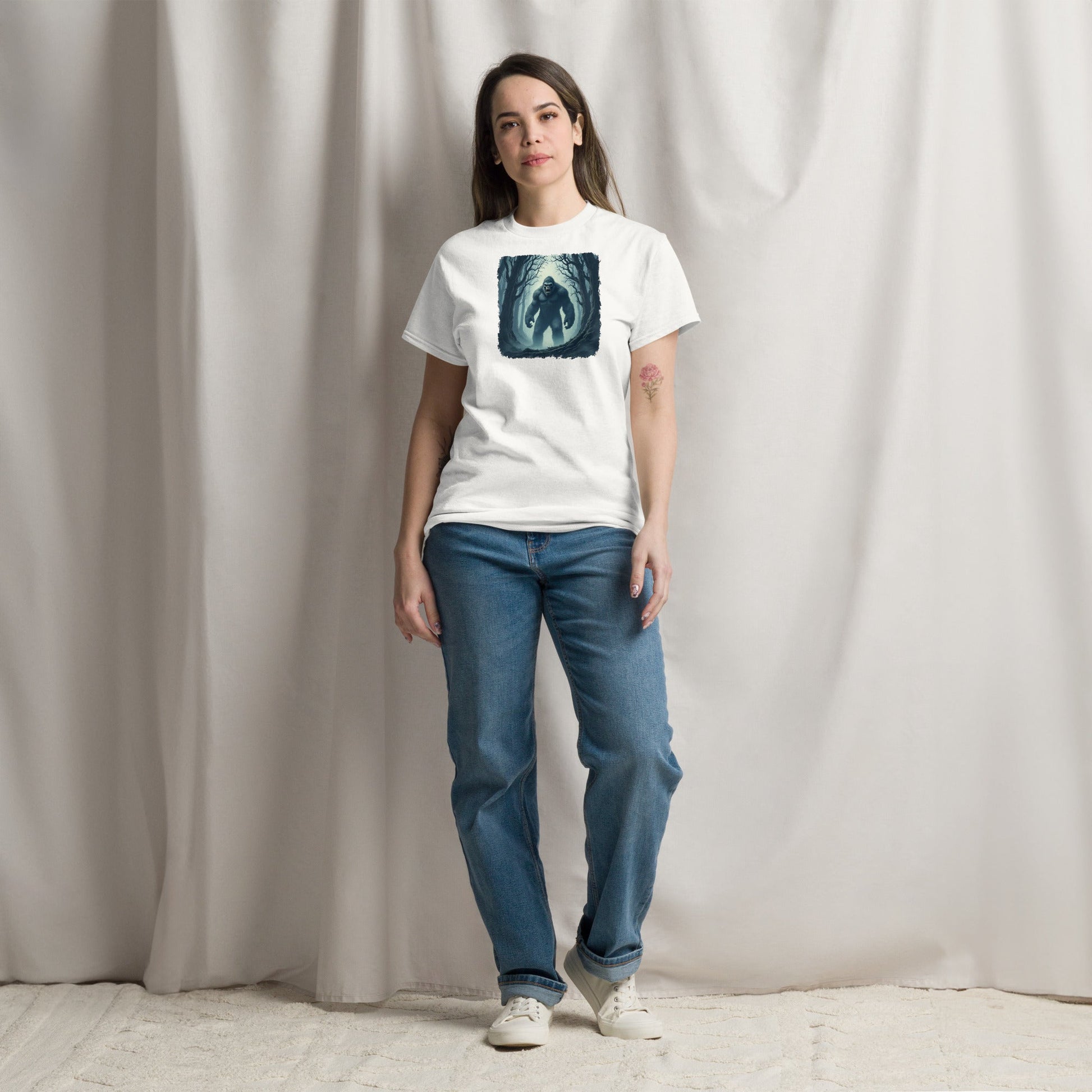 Scary Bigfoot Women's (Unisex) Classic Tee - Women's Shirts - Discovery Co.