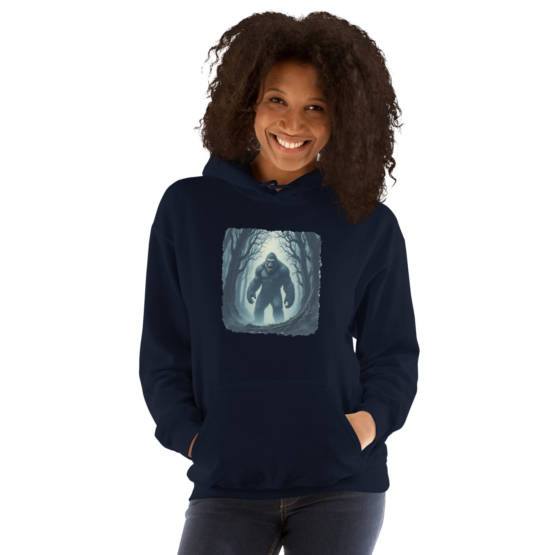 Scary Bigfoot Women's (Unisex) Hoodie - Hoodies - Discovery Co.