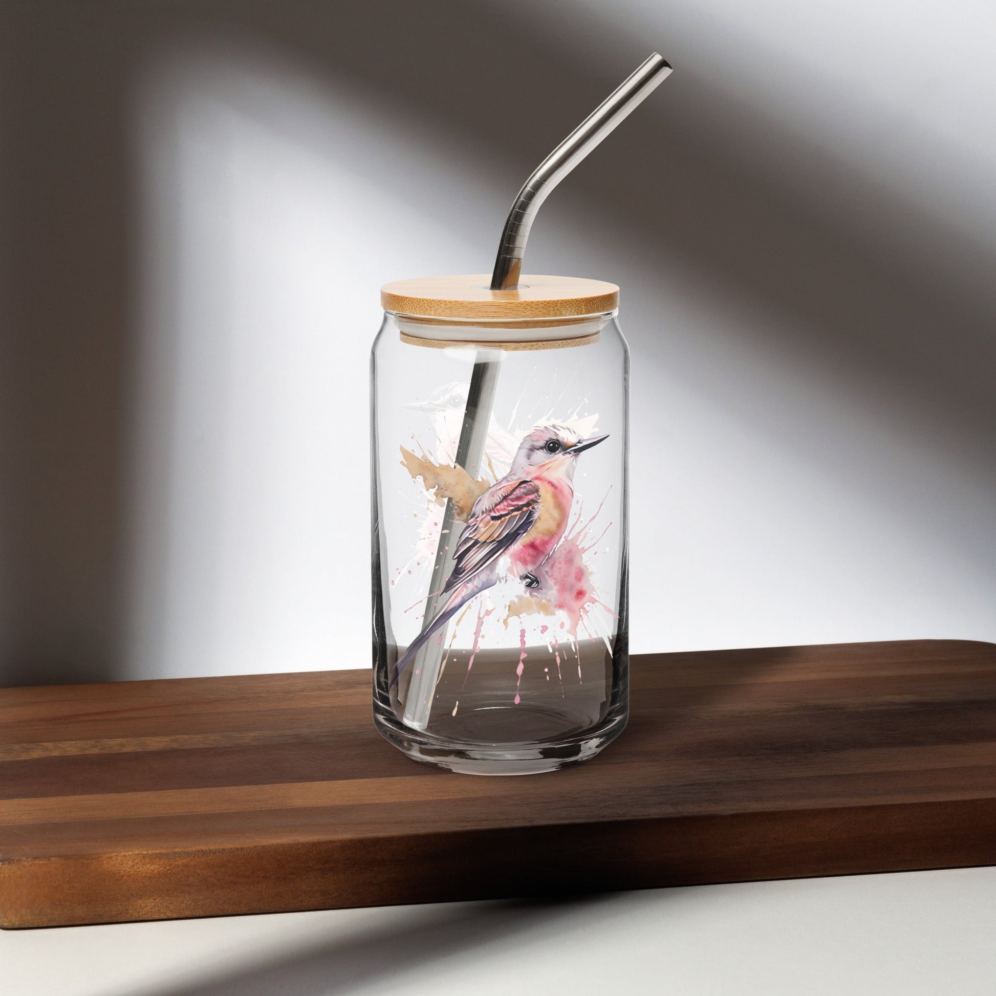 Scissor - Tailed Flycatcher Can - Shaped Glass - Can - Shaped Glass - Discovery Co.