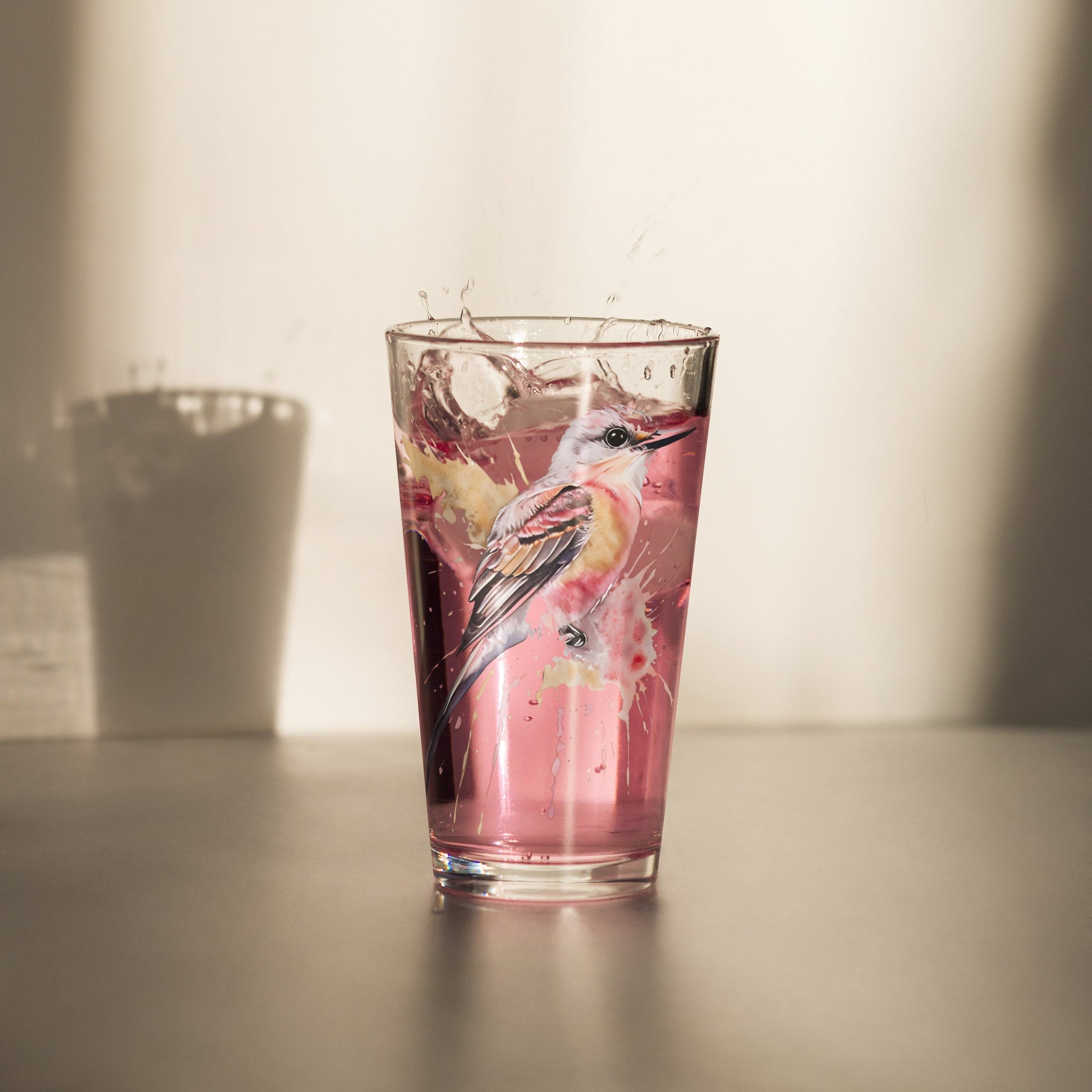 Scissor - Tailed Flycatcher Pint Glass - Beer Glass - Discovery Co.