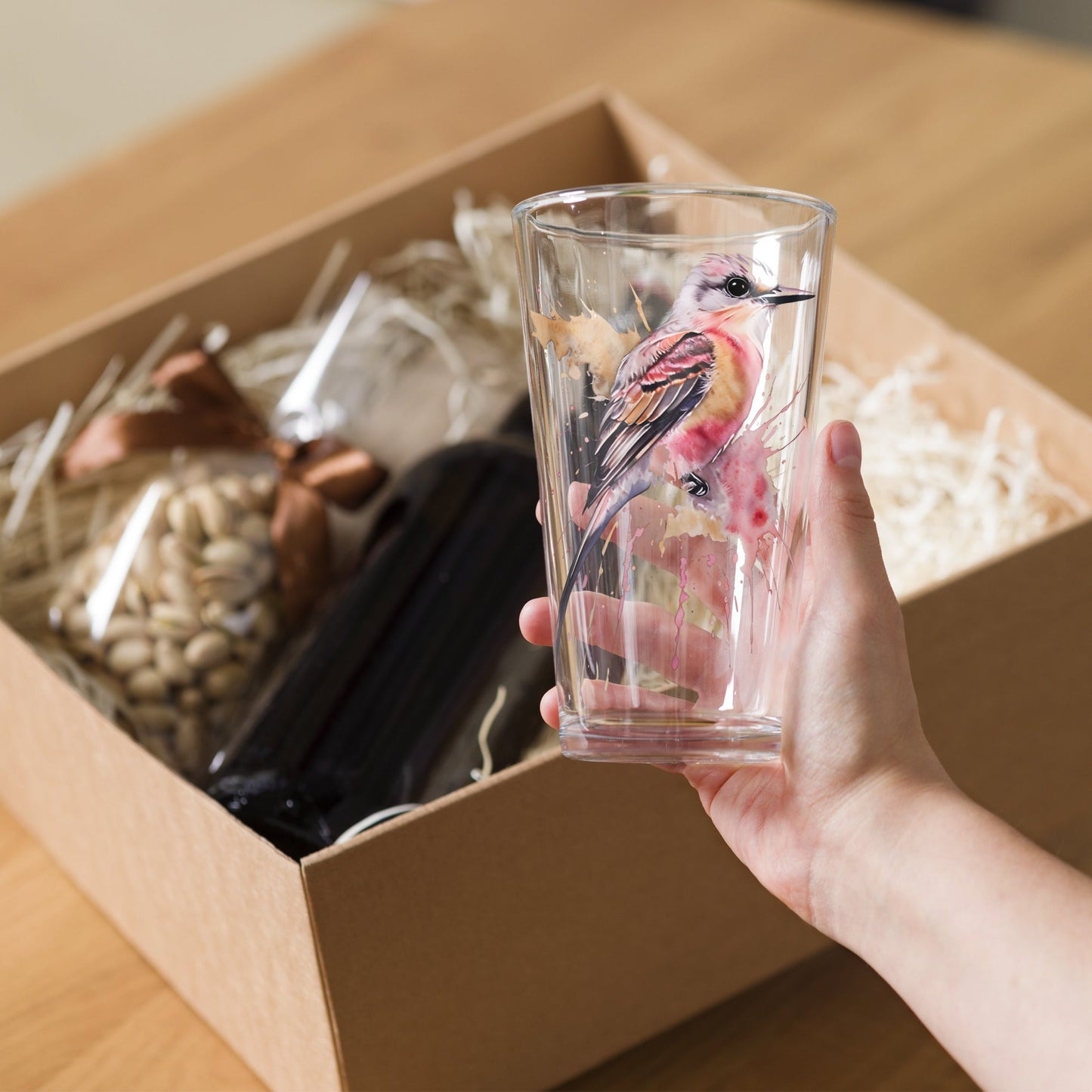 Scissor - Tailed Flycatcher Pint Glass - Beer Glass - Discovery Co.