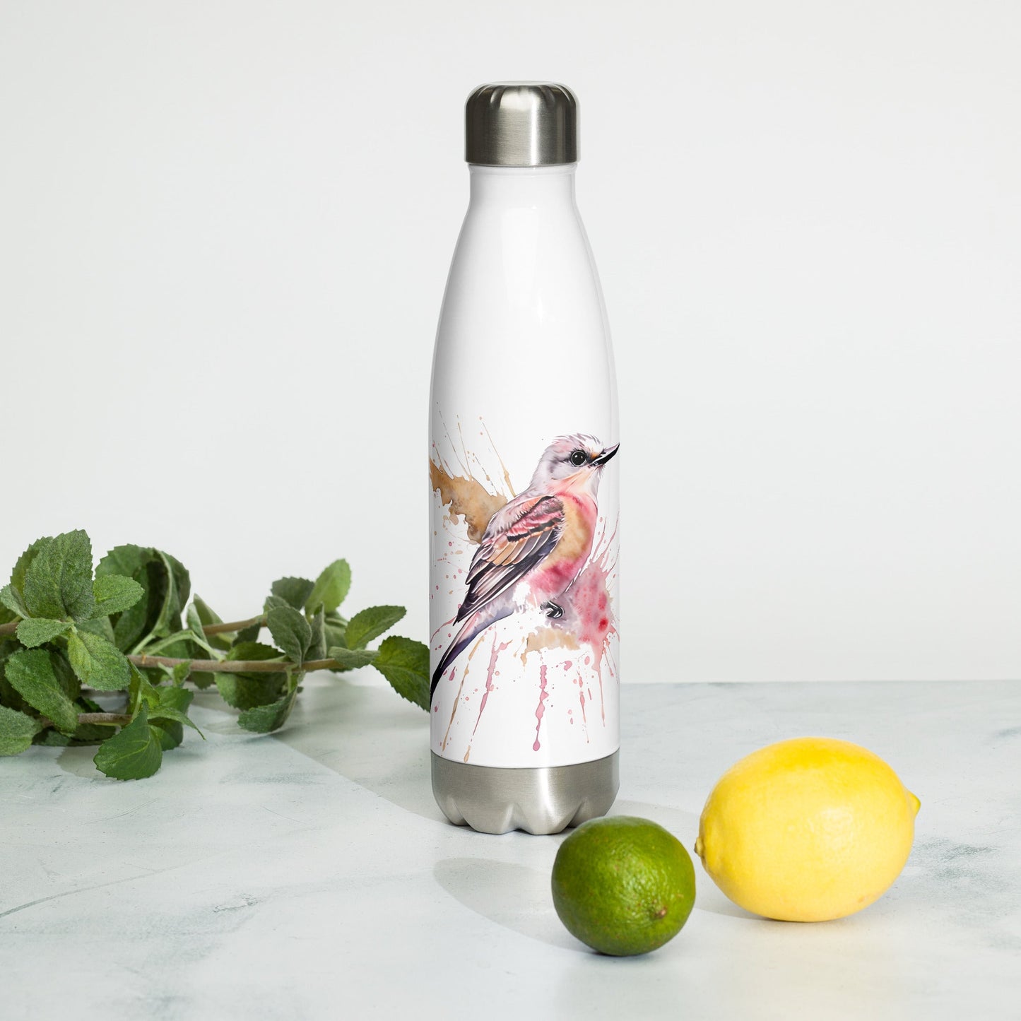 Scissor - Tailed Flycatcher Stainless Steel Water Bottle - Stainless Steel Water Bottle - Discovery Co.