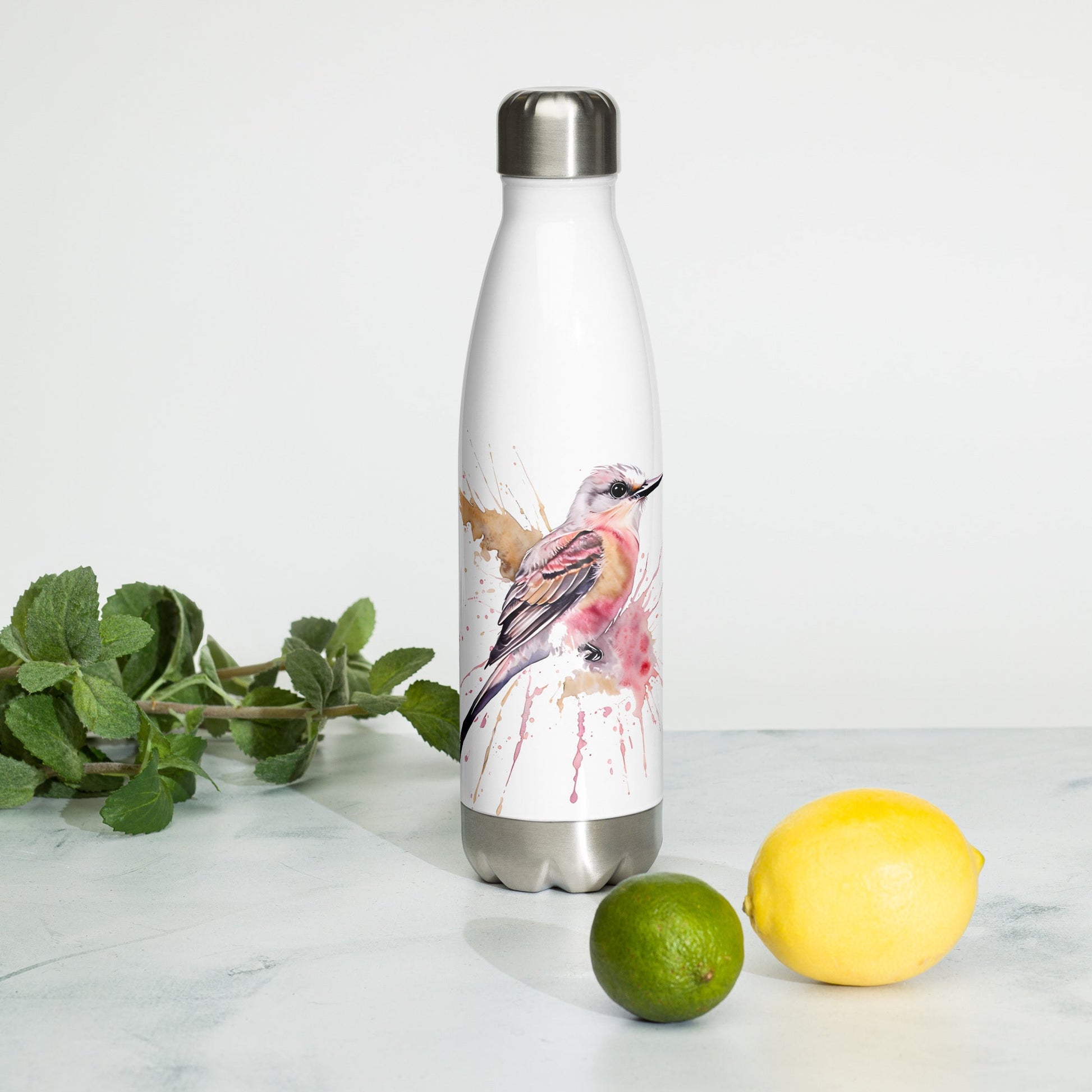 Scissor - Tailed Flycatcher Stainless Steel Water Bottle - Stainless Steel Water Bottle - Discovery Co.
