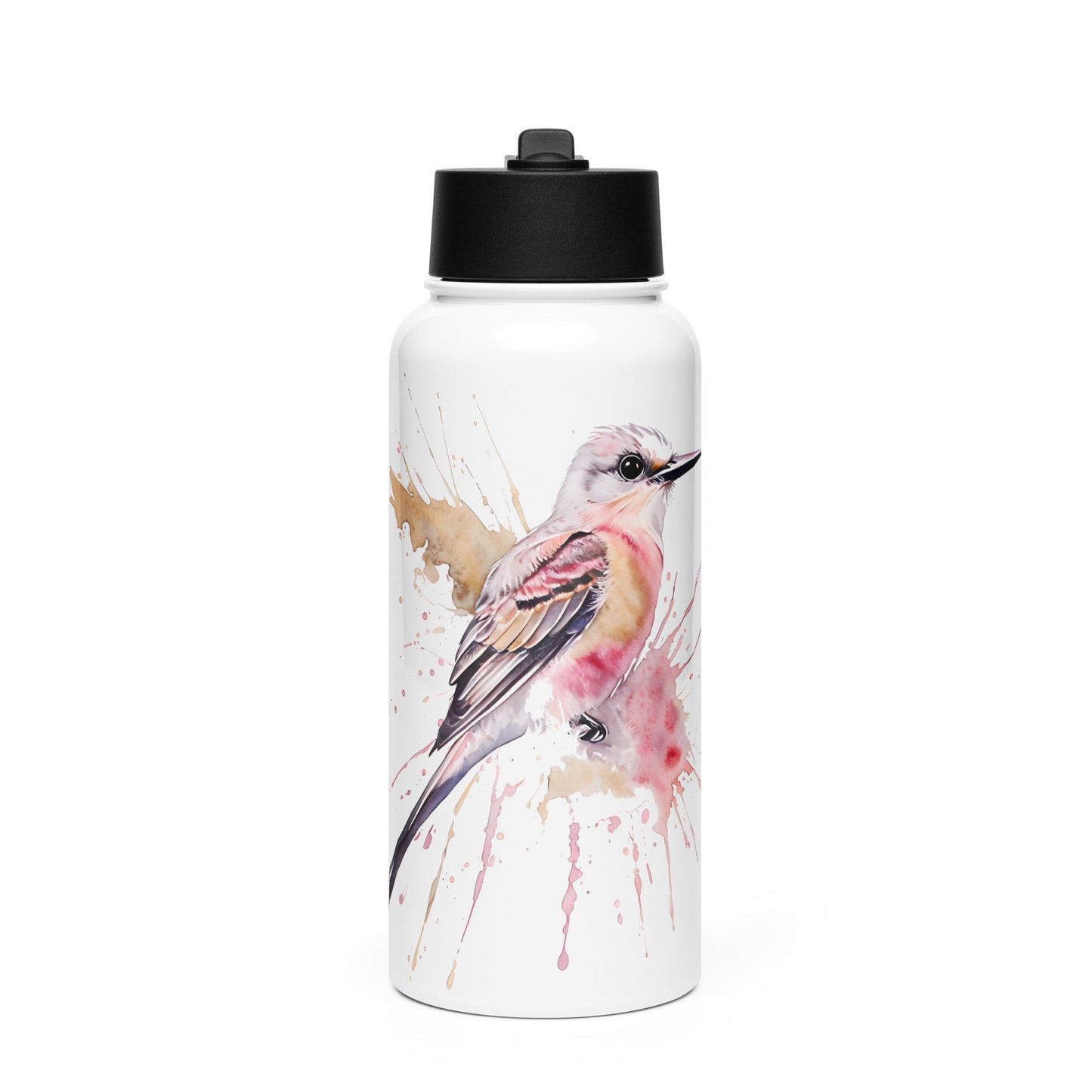 Scissor - Tailed Flycatcher Stainless Steel Water Bottle With Straw Lid - Stainless Steel Water Bottle With Straw Lid - Discovery Co.