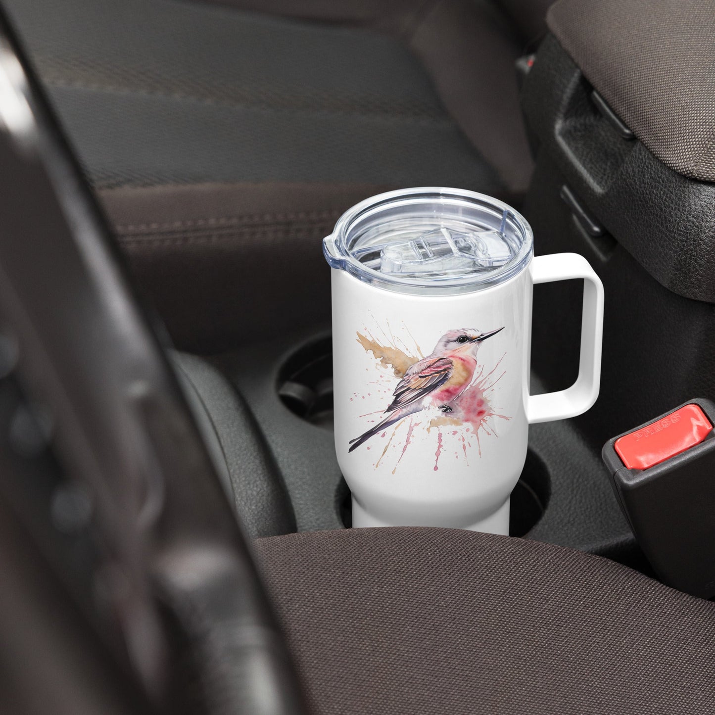 Scissor - Tailed Flycatcher Travel Mug With Handle (25 oz and 40 oz) - Travel Mug - Discovery Co.
