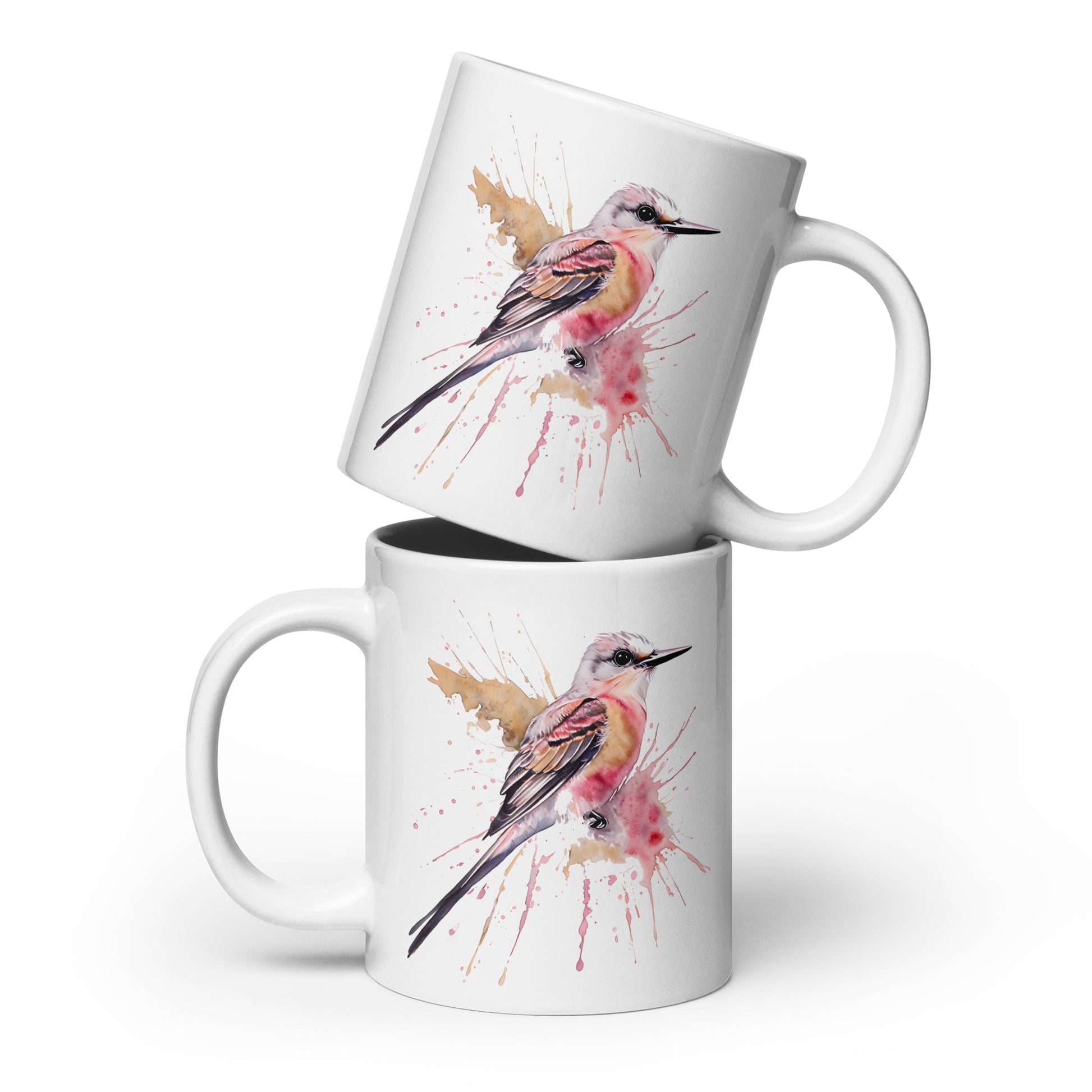 Scissor - Tailed Flycatcher White Glossy Mug (11 oz. 15 oz, 20 oz) - Mugs - Discovery Co.