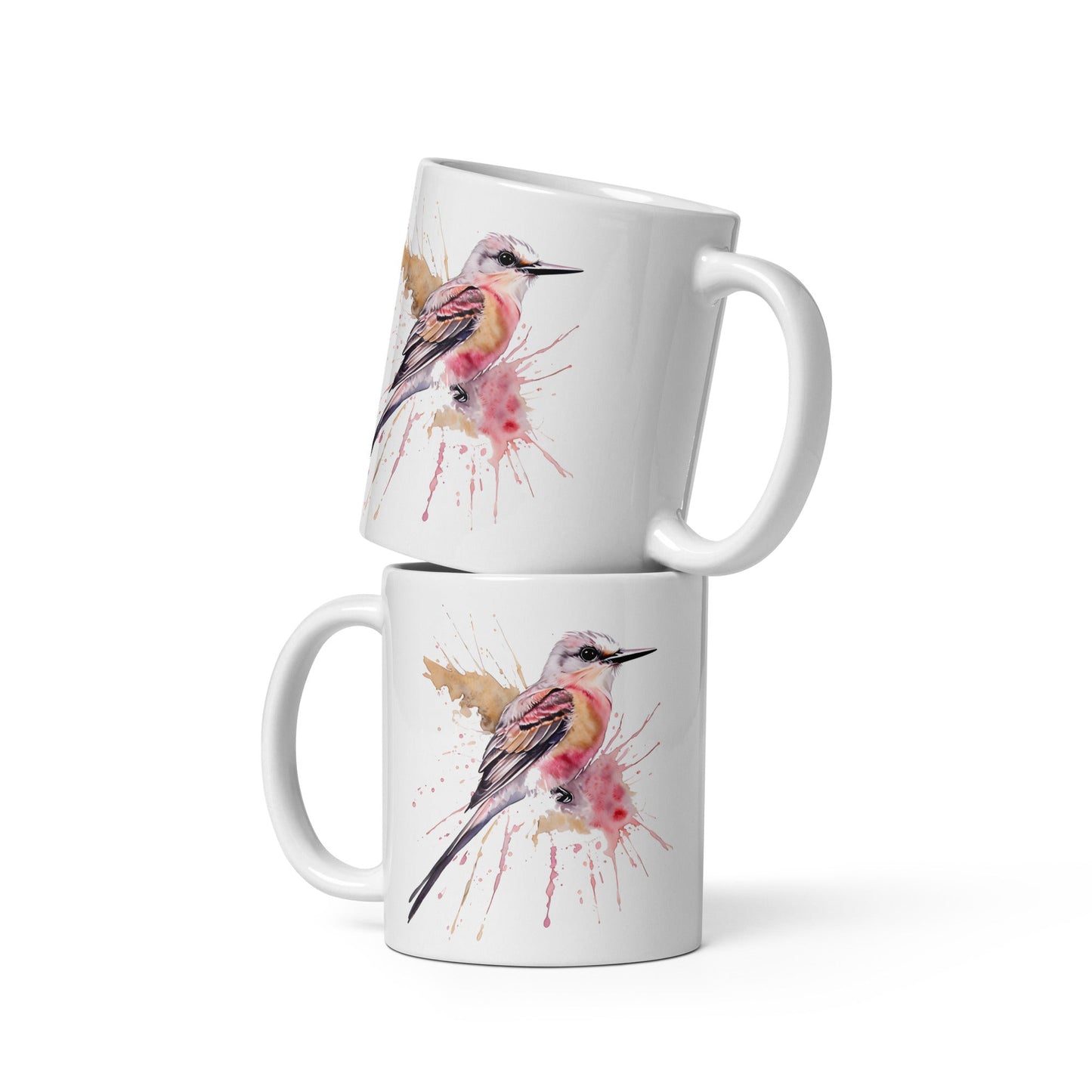 Scissor - Tailed Flycatcher White Glossy Mug (11 oz. 15 oz, 20 oz) - Mugs - Discovery Co.