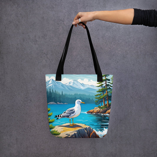 Seagull By The Bay Tote Bag - Tote Bags - Discovery Co.
