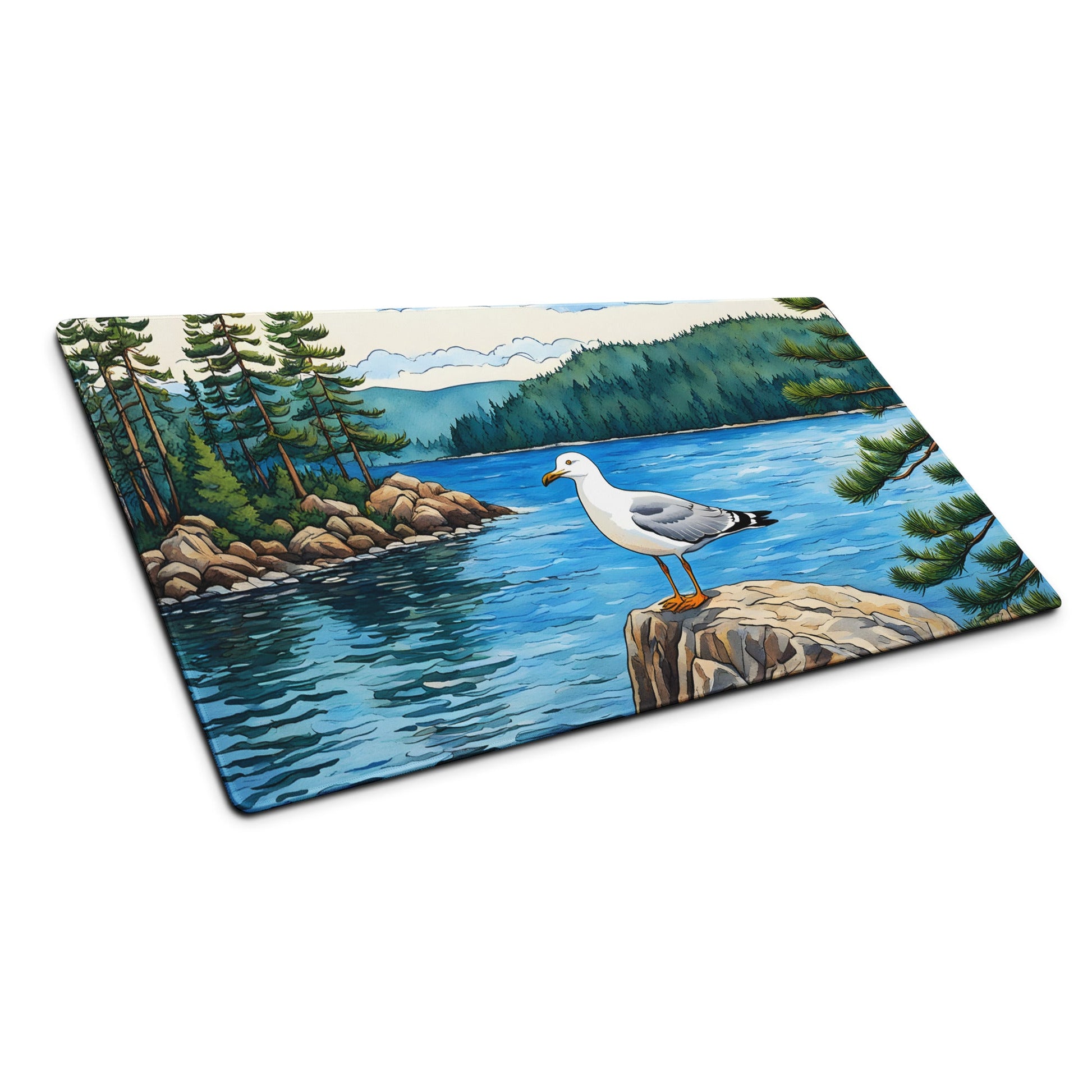 Seagull On A Rock Gaming Mouse Pad - Mouse Pads - Discovery Co.