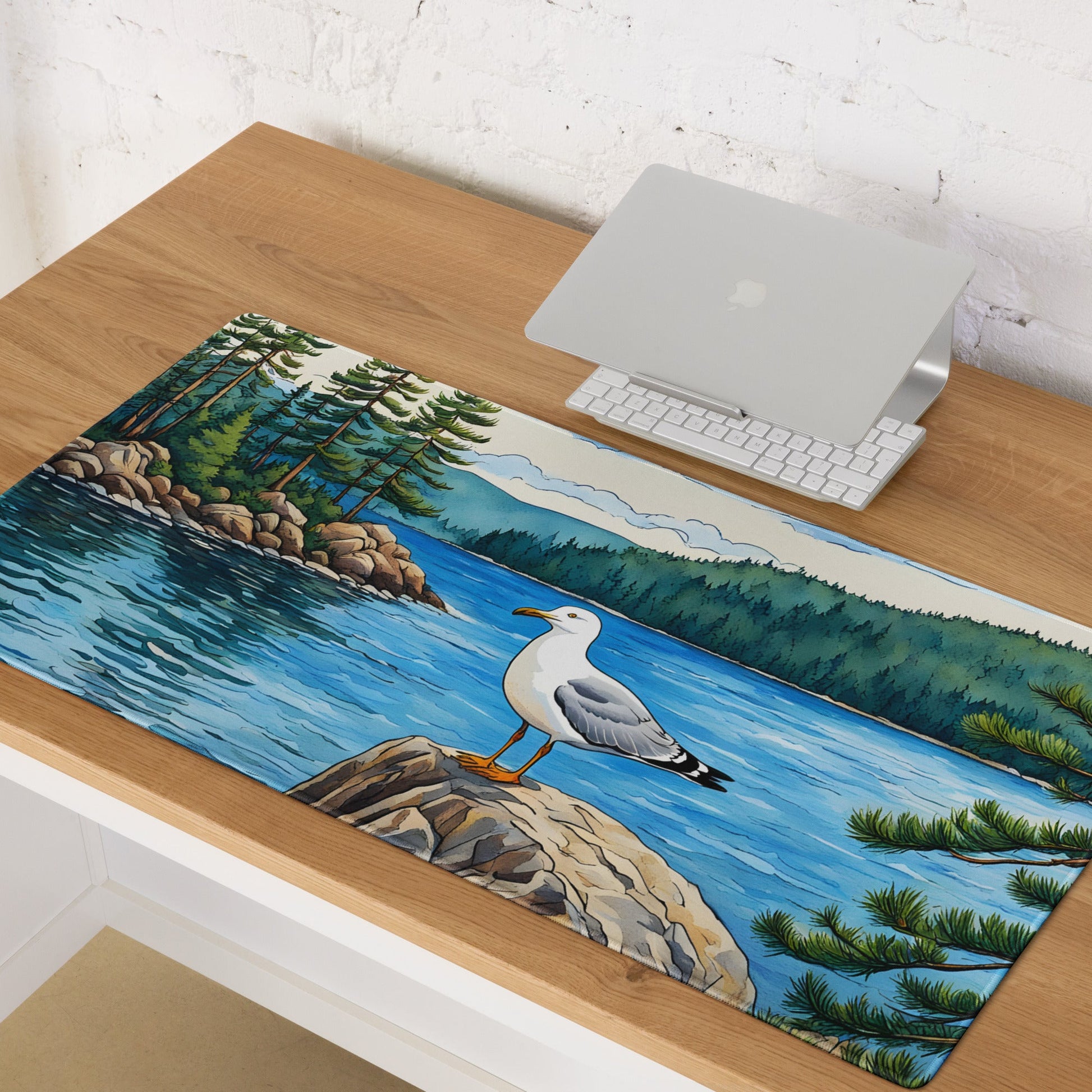 Seagull On A Rock Gaming Mouse Pad - Mouse Pads - Discovery Co.