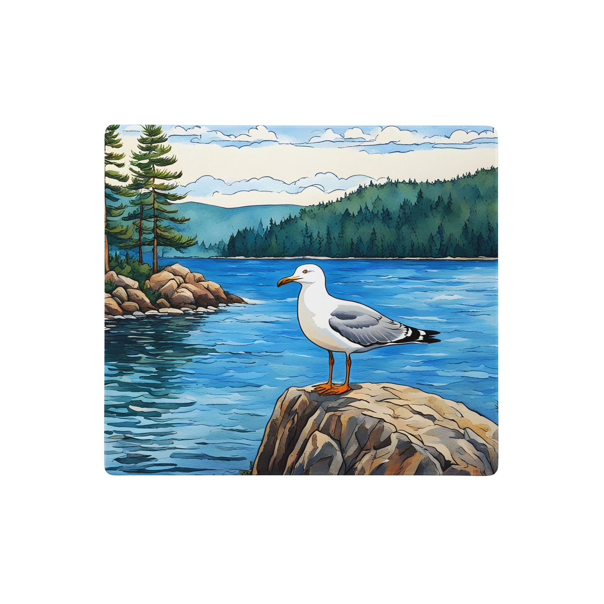 Seagull On A Rock Gaming Mouse Pad - Mouse Pads - Discovery Co.