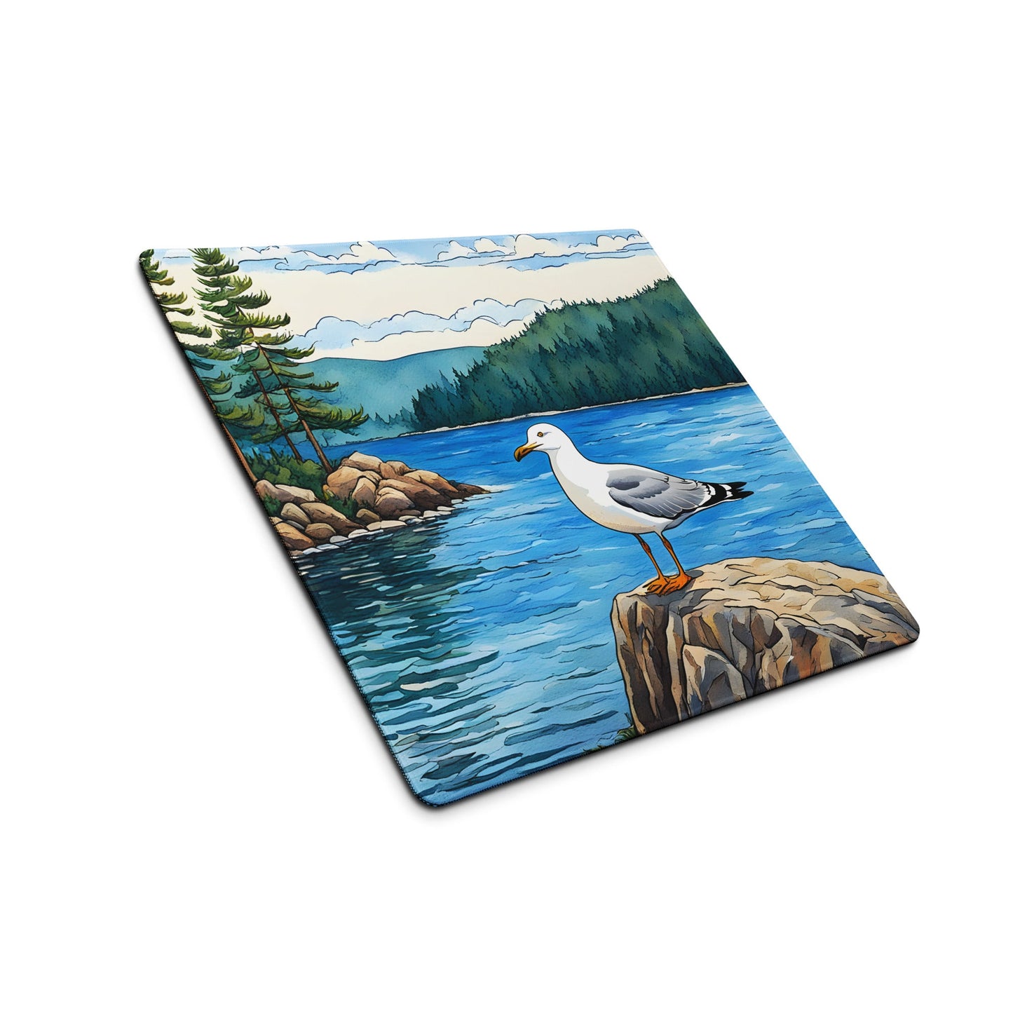 Seagull On A Rock Gaming Mouse Pad - Mouse Pads - Discovery Co.