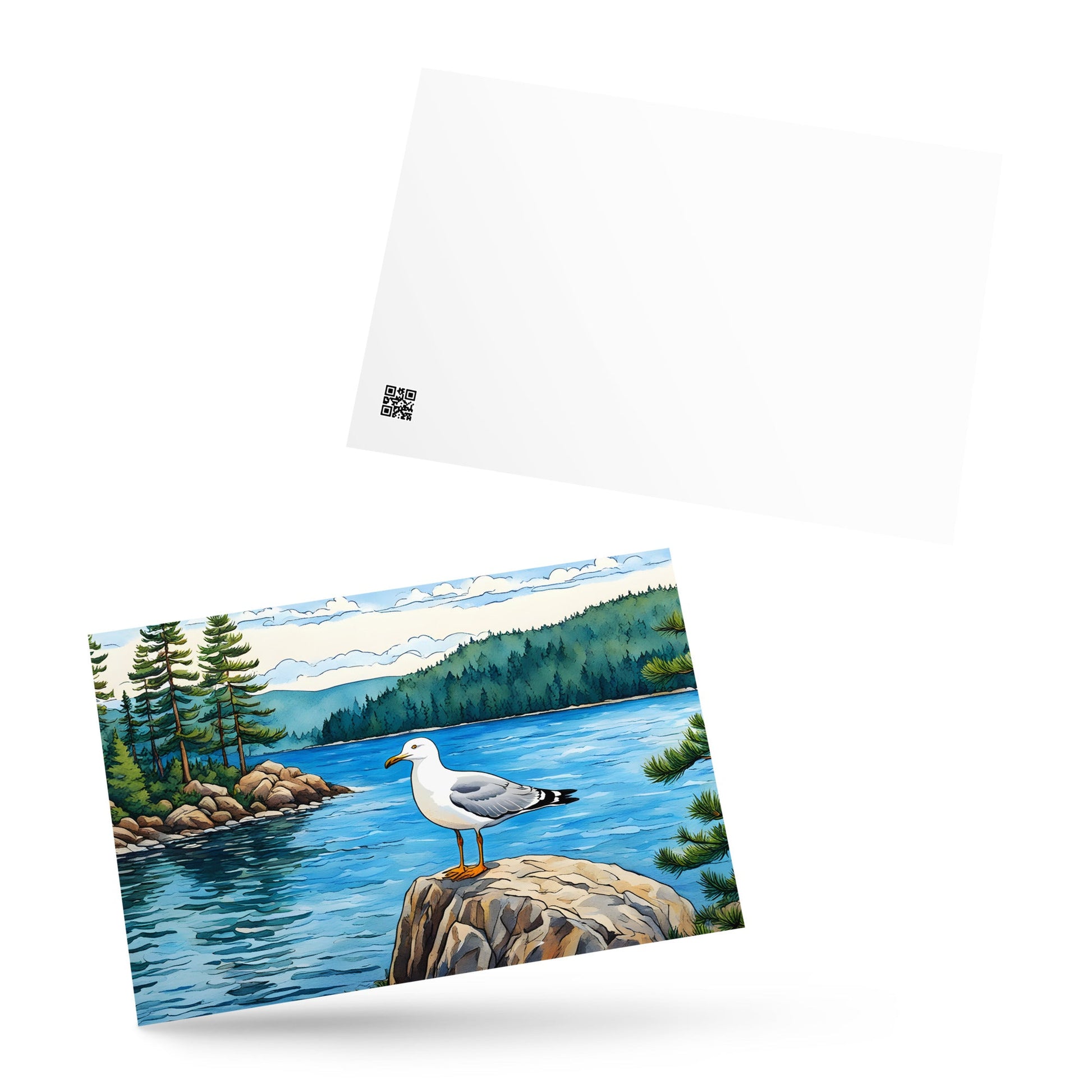 Seagull On A Rock Standard Postcard - Post Cards - Discovery Co.