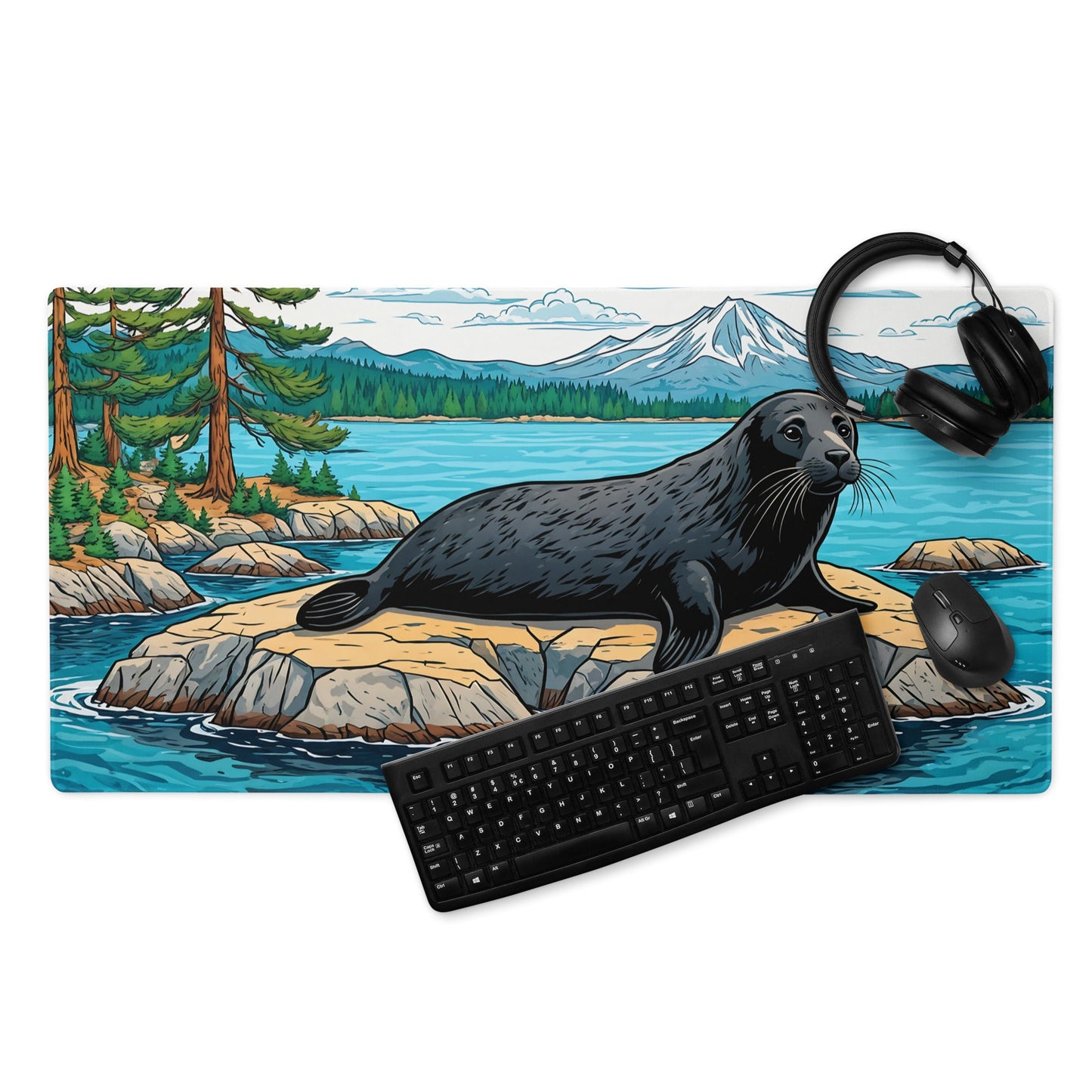 Seal On Rock Gaming Mouse Pad - Mouse Pads - Discovery Co.