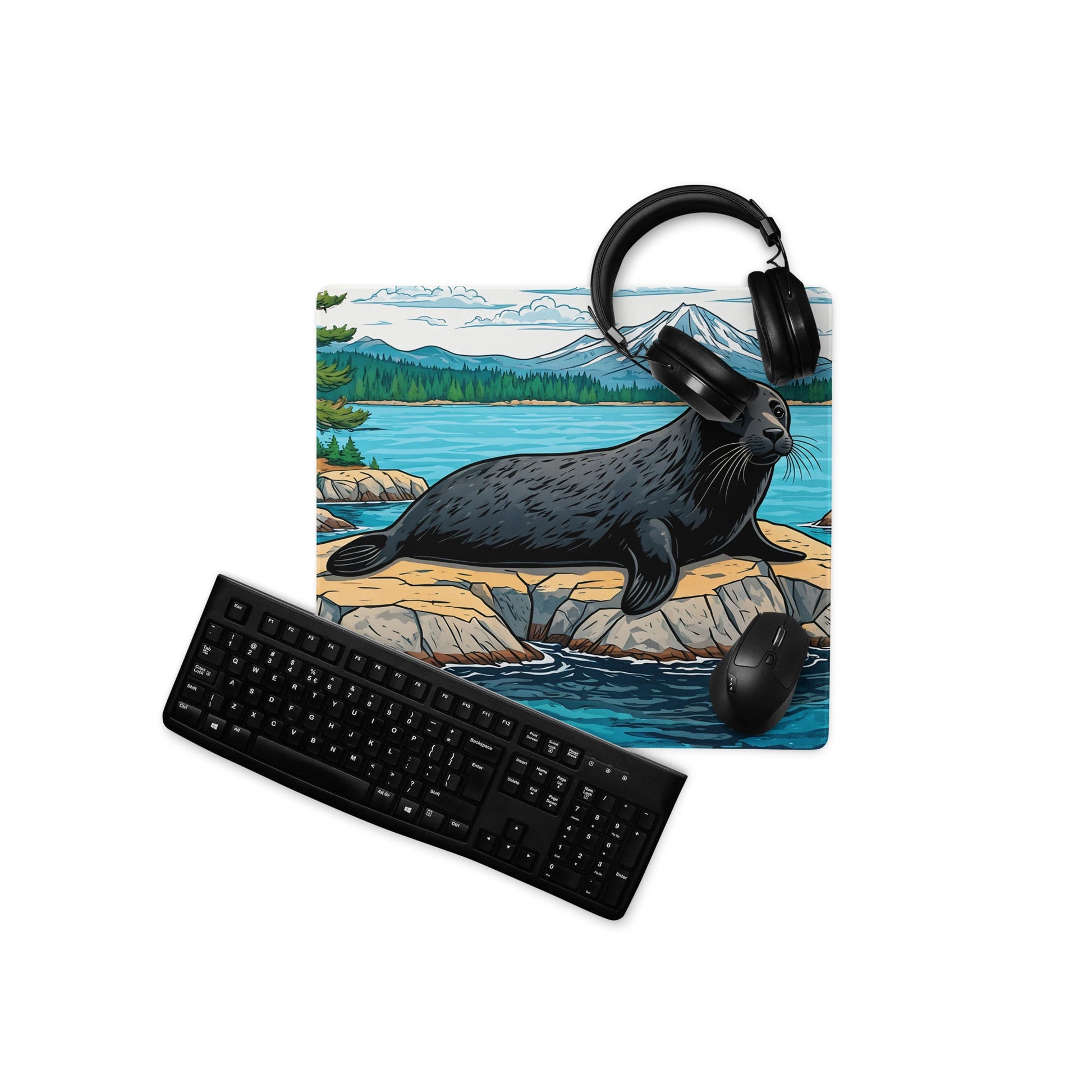 Seal On Rock Gaming Mouse Pad - Mouse Pads - Discovery Co.