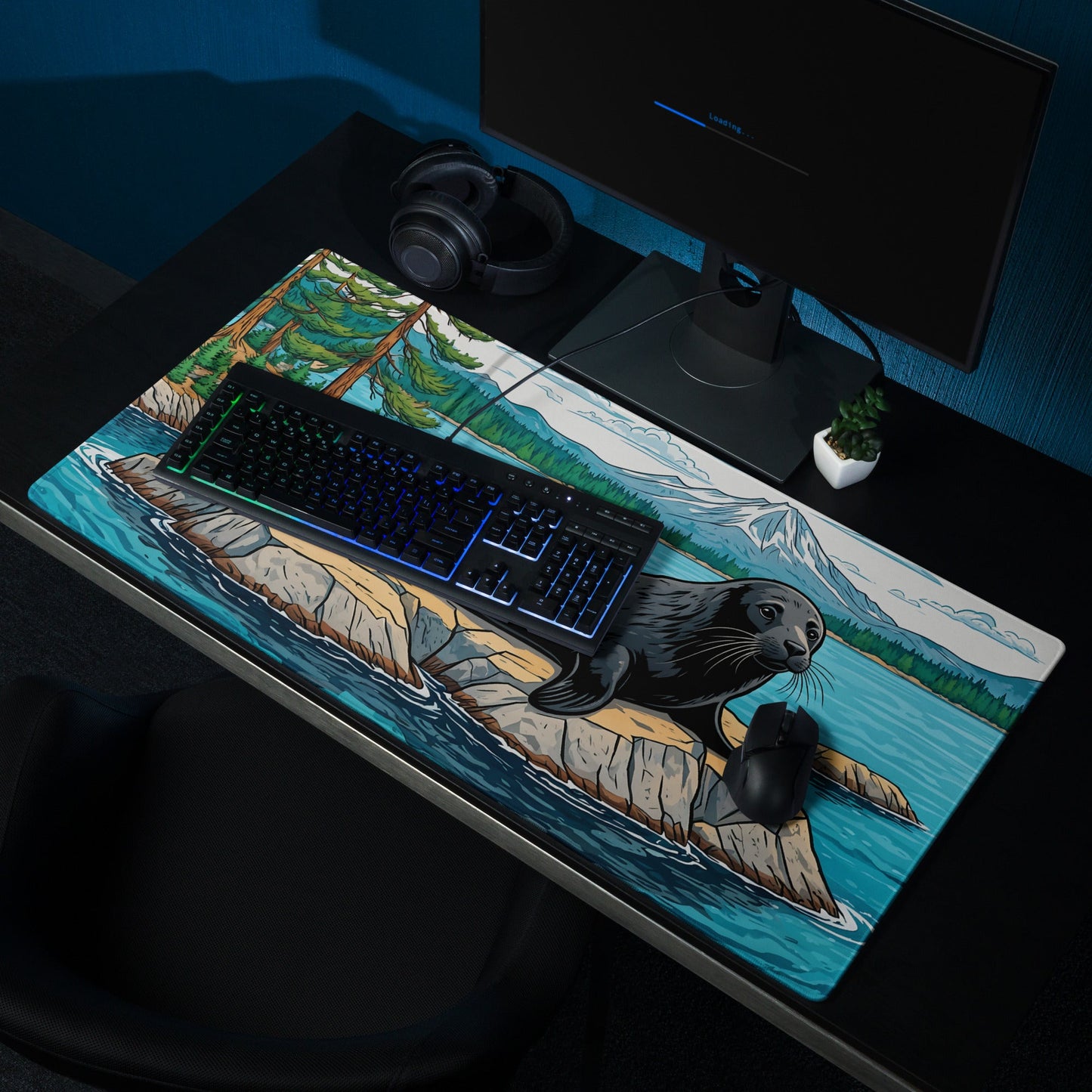 Seal On Rock Gaming Mouse Pad - Mouse Pads - Discovery Co.