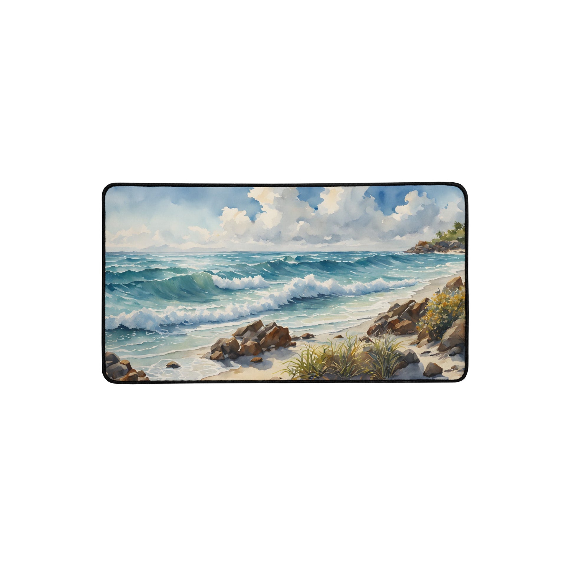 Seashore Watercolor Desk Mat - Mouse Pads - Discovery Co.