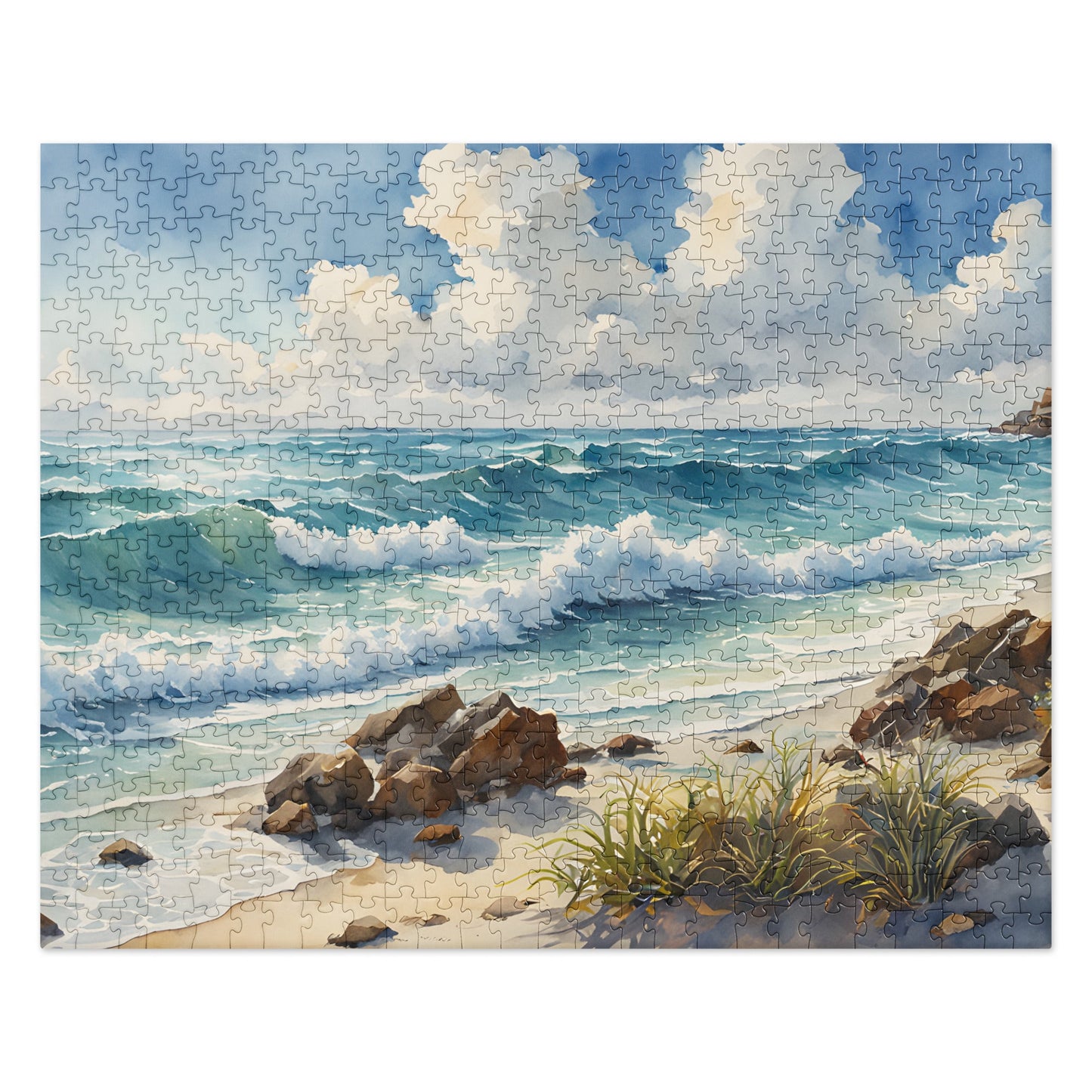 Seashore Watercolor Jigsaw Puzzle - Puzzle - Discovery Co.