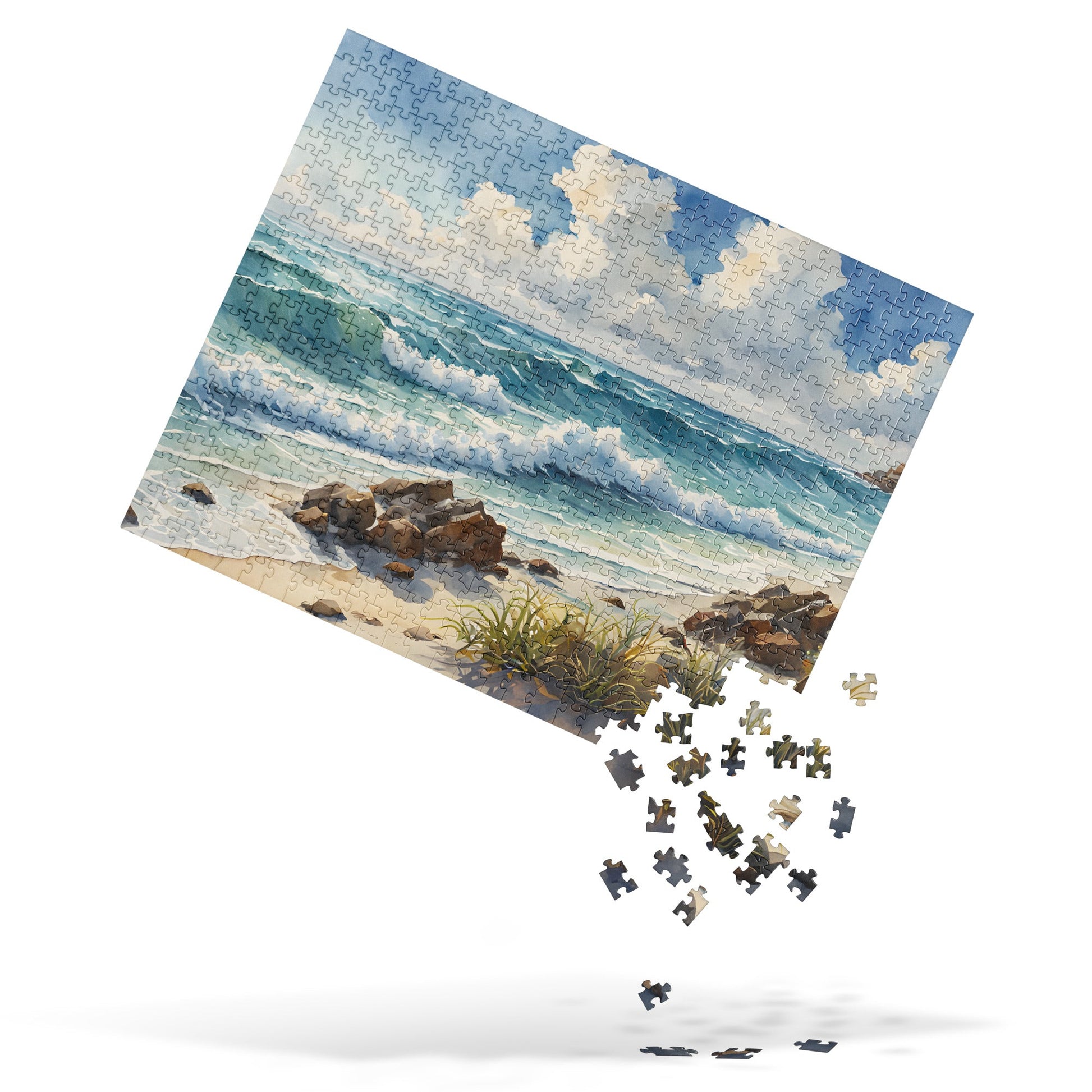 Seashore Watercolor Jigsaw Puzzle - Puzzle - Discovery Co.