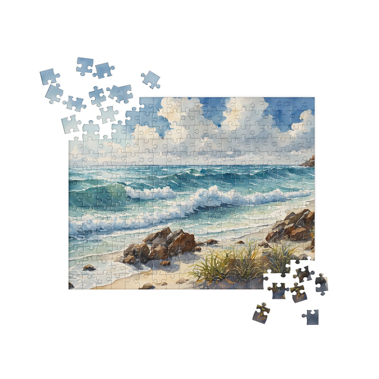 Seashore Watercolor Jigsaw Puzzle - Puzzle - Discovery Co.