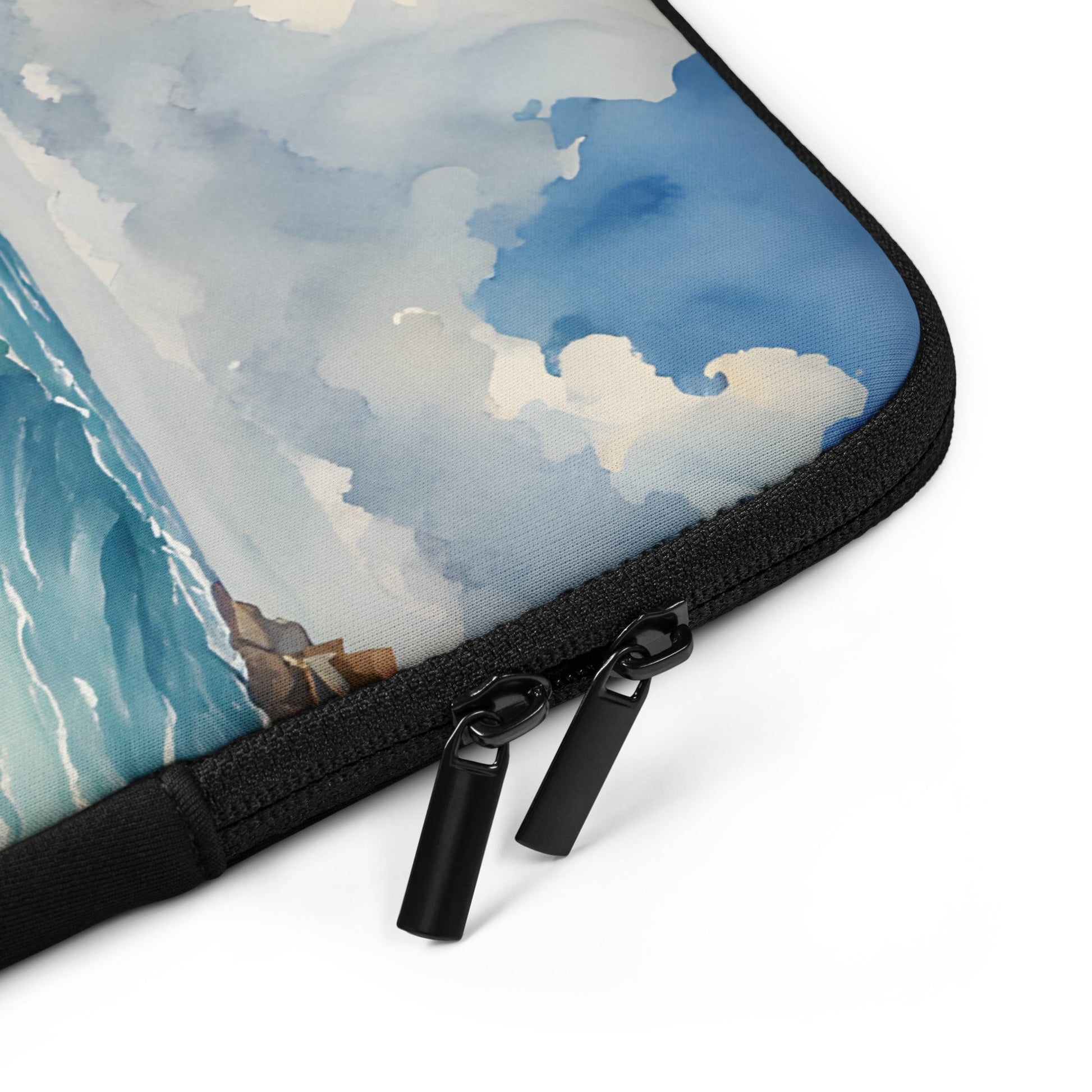 Seashore Watercolor Laptop Sleeve - Laptop Cases - Discovery Co.