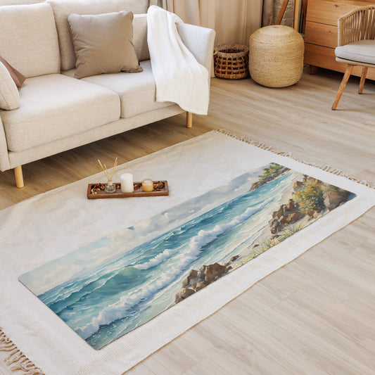 Seashore Watercolor Yoga Mat - Yoga Mat - Discovery Co.