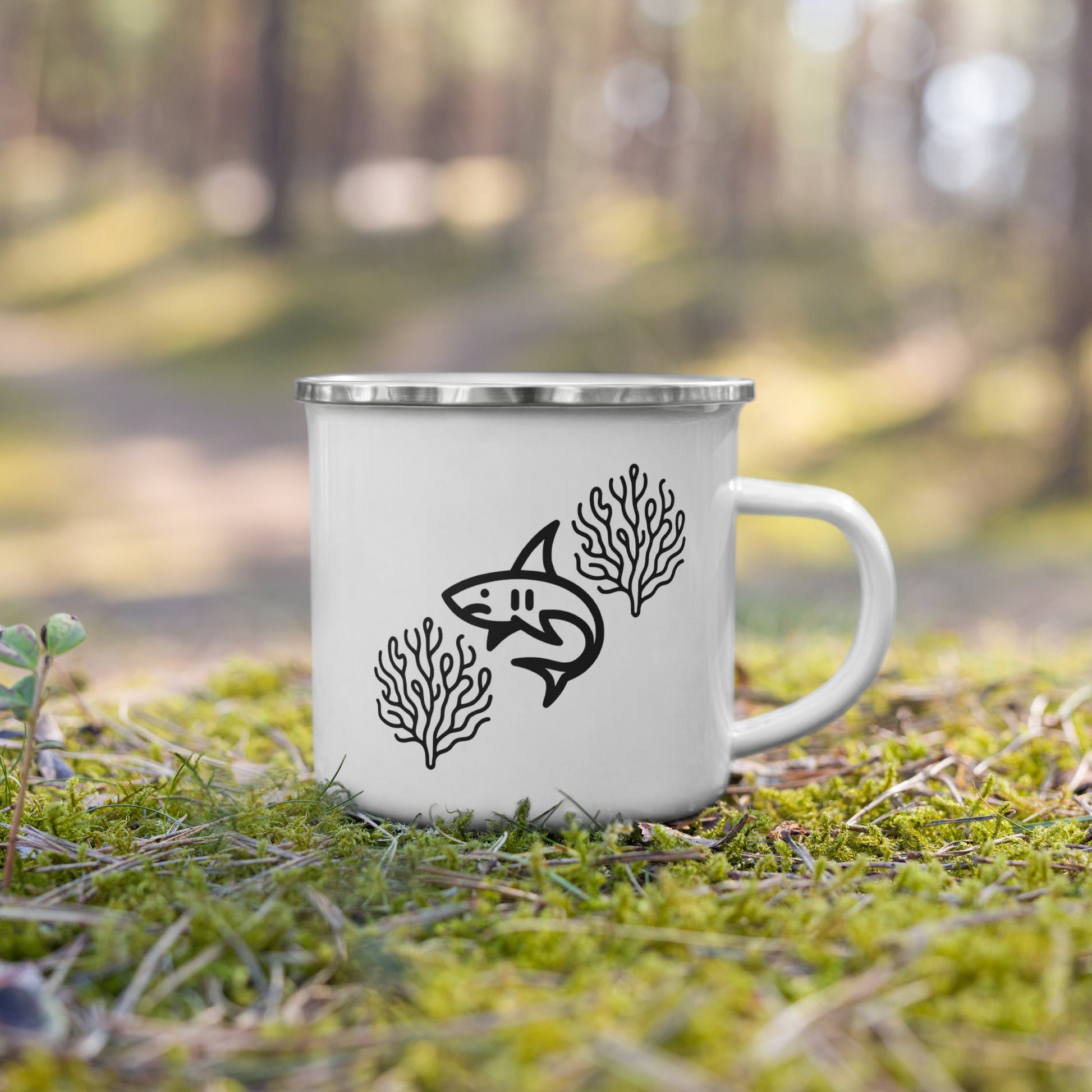 Shark II Enamel Mug - Mugs - Discovery Co.