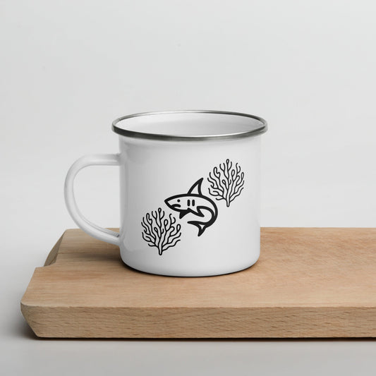 Shark II Enamel Mug - Mugs - Discovery Co.