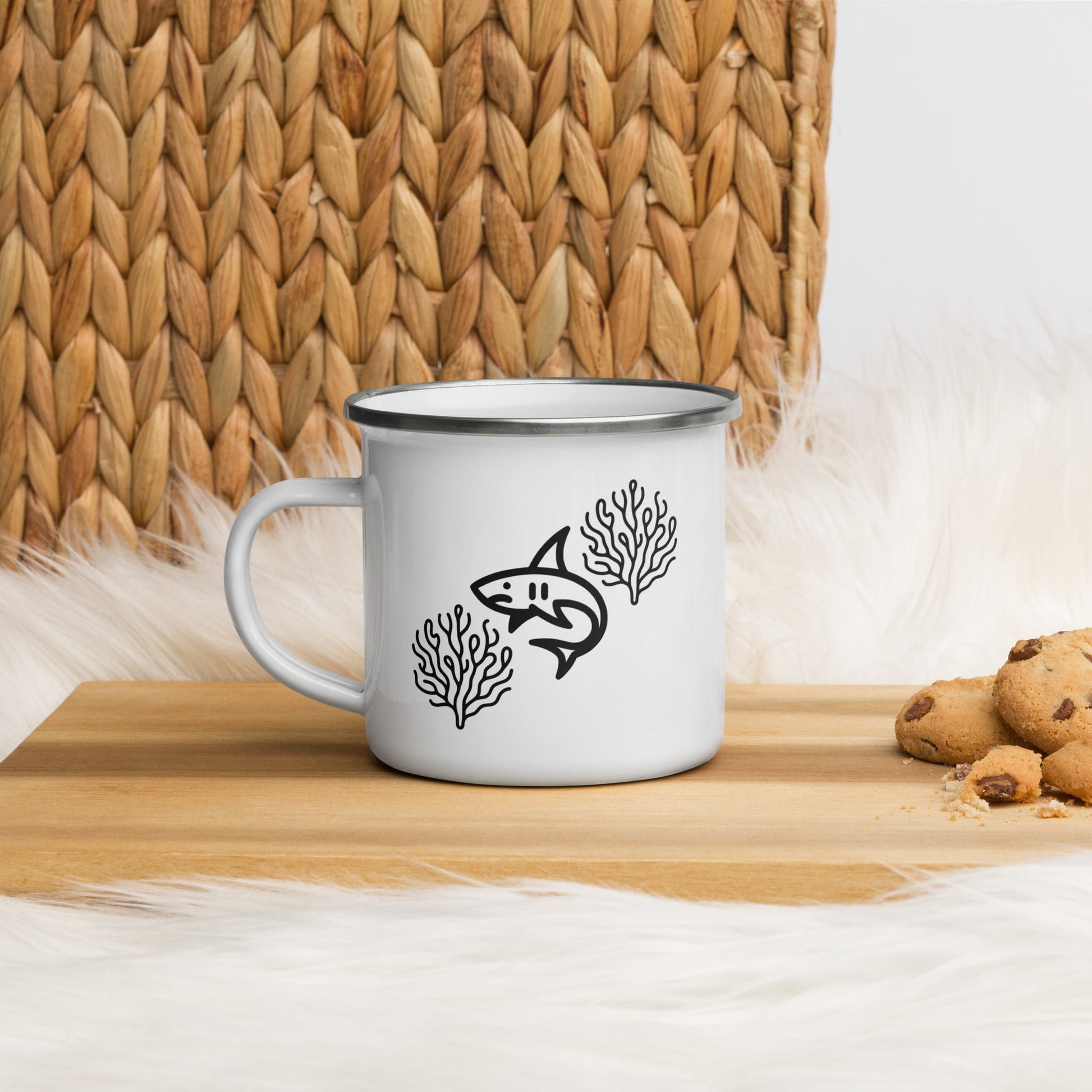 Shark II Enamel Mug - Mugs - Discovery Co.