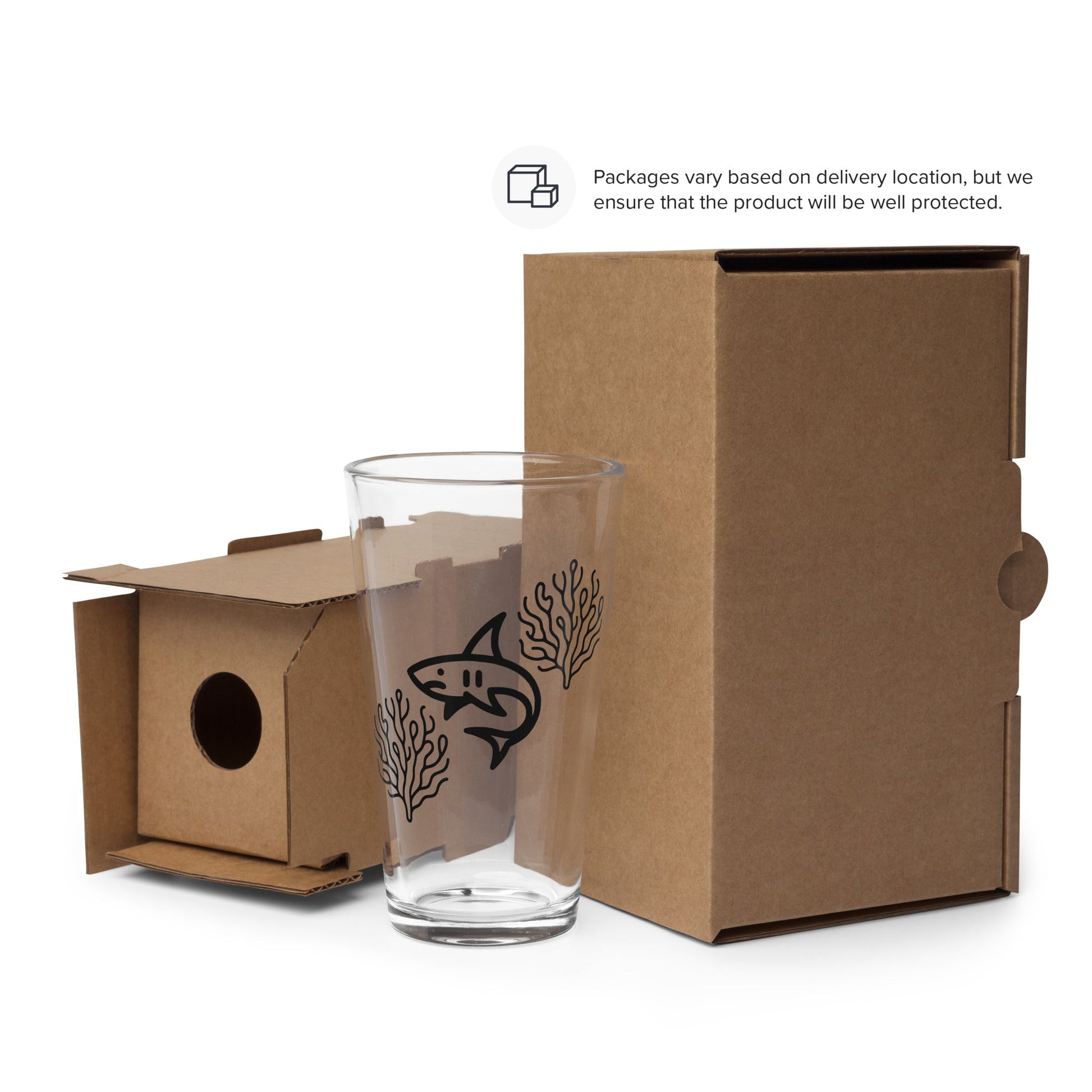 Shark II Pint Glass - Beer Glass - Discovery Co.