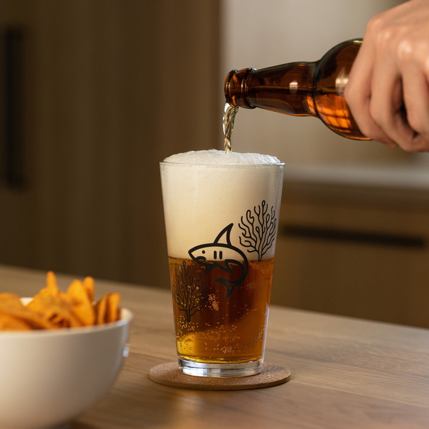 Shark II Pint Glass - Beer Glass - Discovery Co.