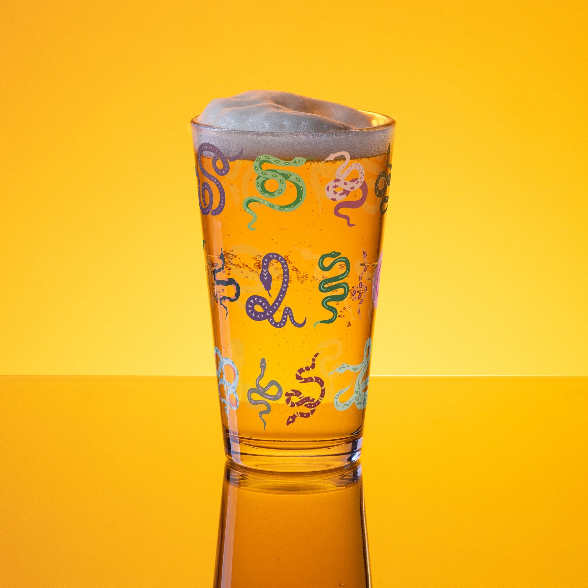 Snakes Pint Glass - Beer Glass - Discovery Co.