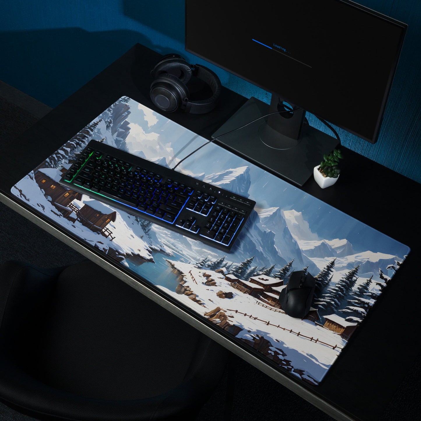 Snowy Landscape Gaming Mouse Pad - Mouse Pads - Discovery Co.