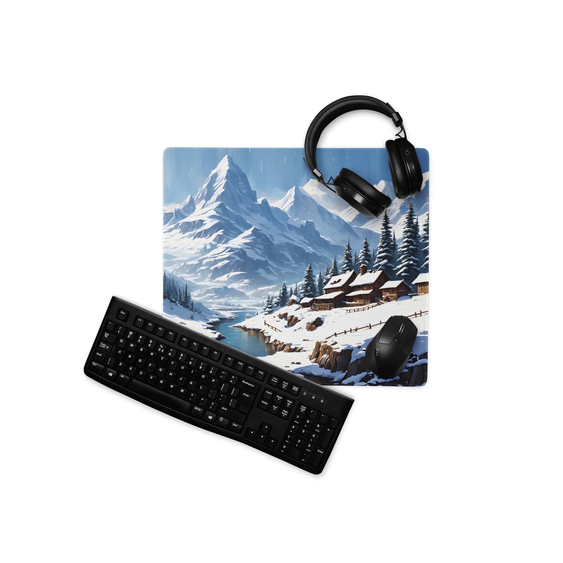 Snowy Landscape Gaming Mouse Pad - Mouse Pads - Discovery Co.