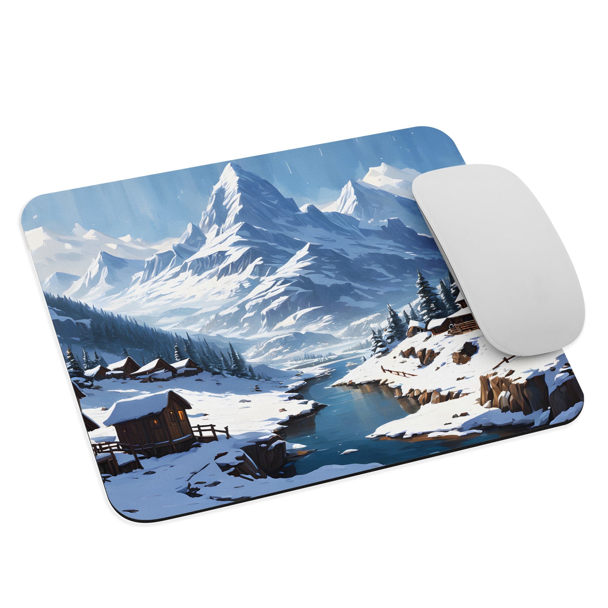 Snowy Landscape Mouse Pad - Mouse Pads - Discovery Co.