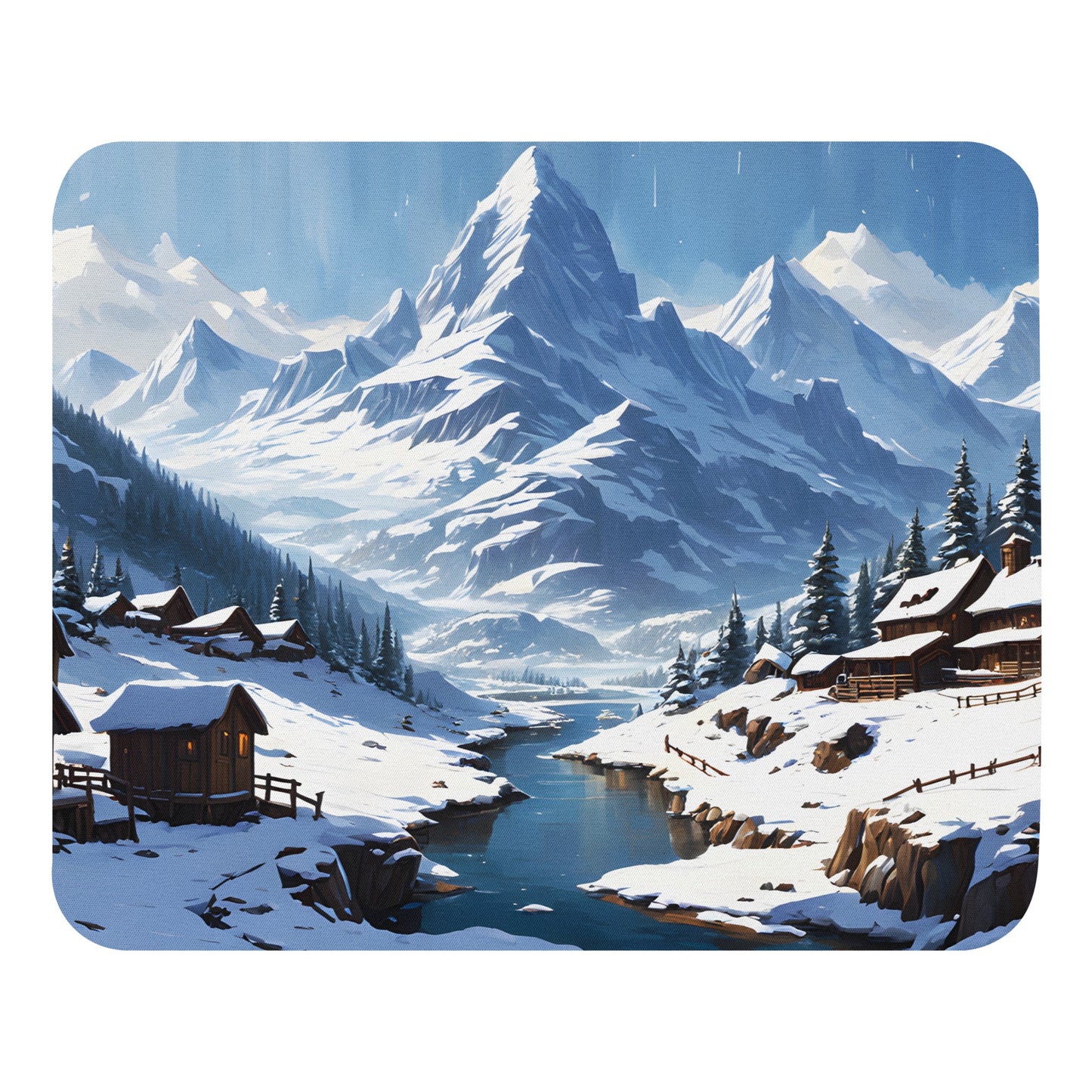 Snowy Landscape Mouse Pad - Mouse Pads - Discovery Co.