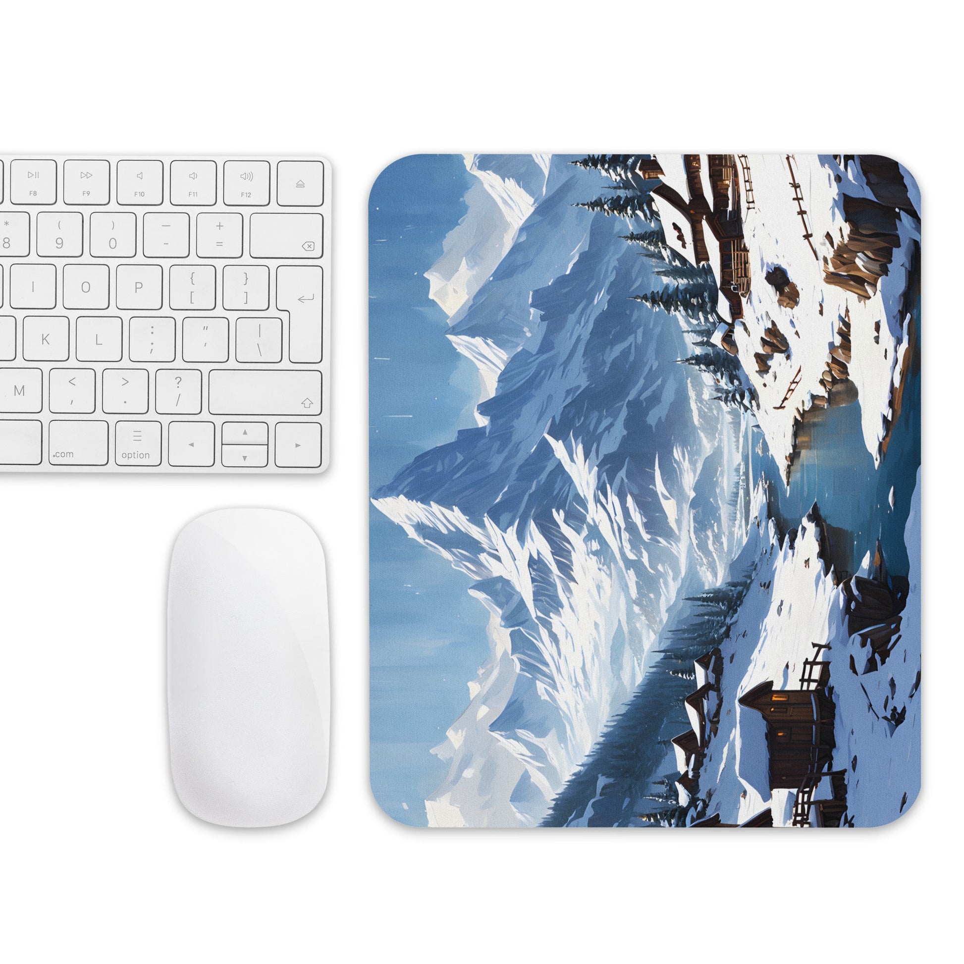 Snowy Landscape Mouse Pad - Mouse Pads - Discovery Co.