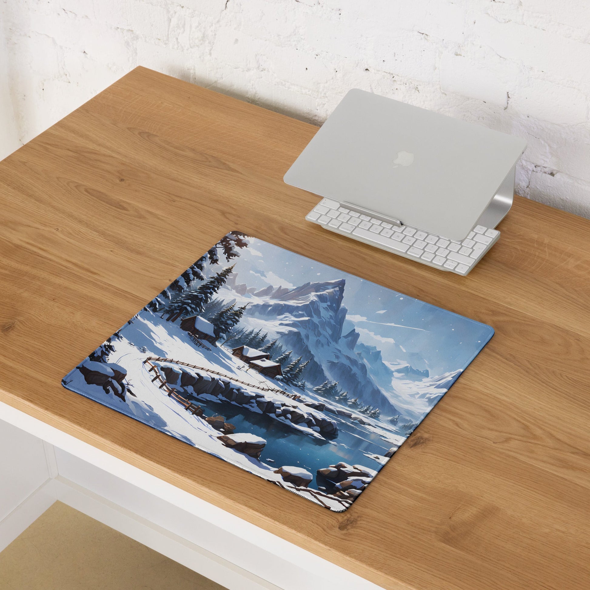 Snowy Mountain Village Gaming Mouse Pad - Mouse Pads - Discovery Co.