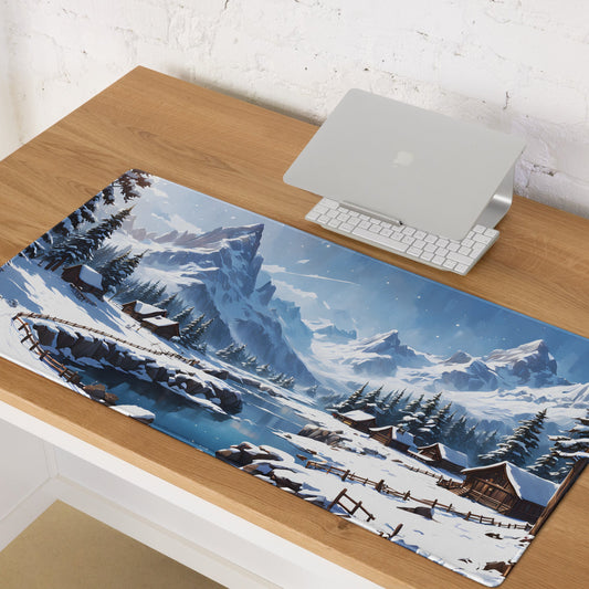 Snowy Mountain Village Gaming Mouse Pad - Mouse Pads - Discovery Co.